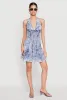 Mineral Wash Denim Halter Neck Dress sold by Rainbow