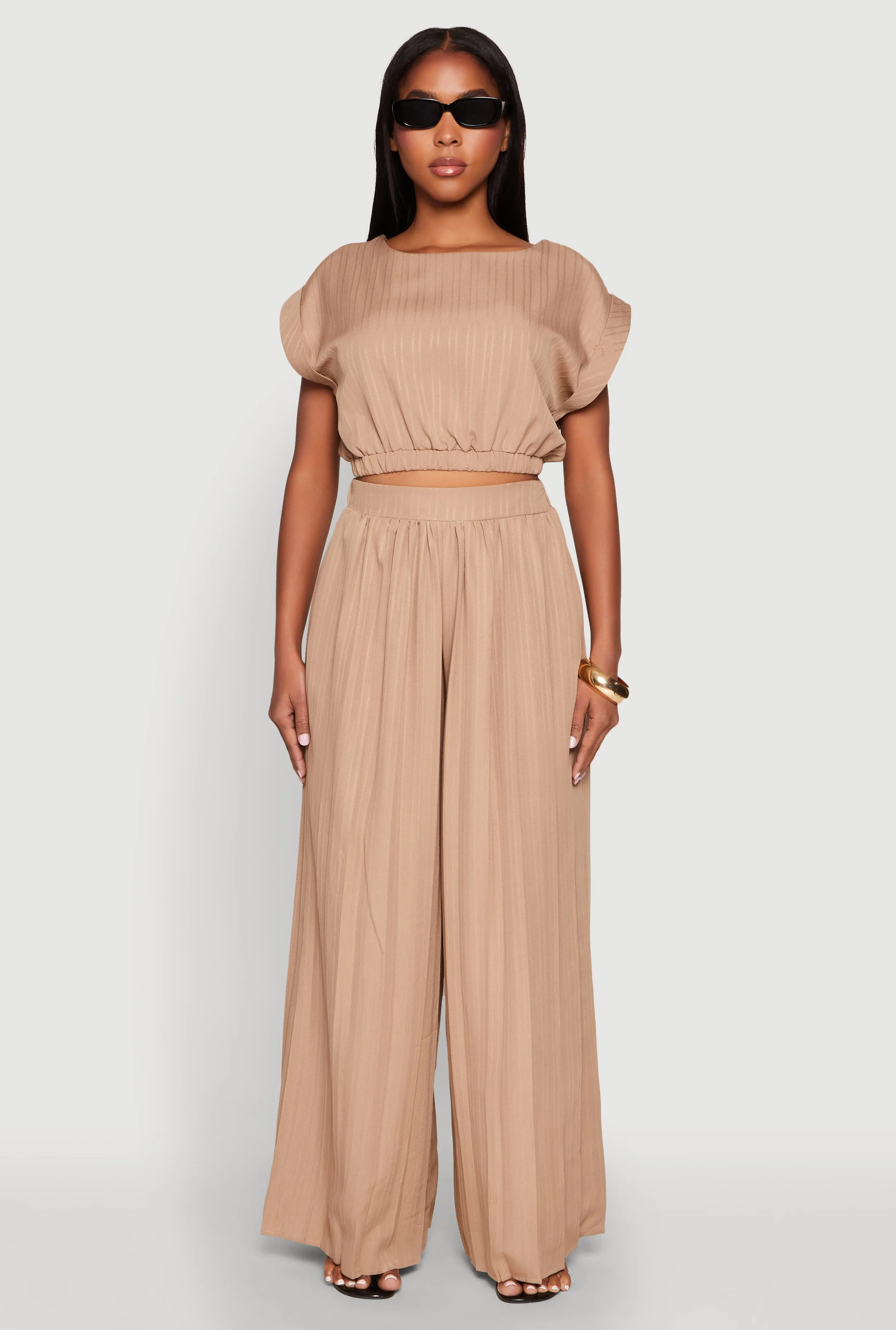 Shadow Stripe Crop Top sold by Rainbow product image thumbnail 3