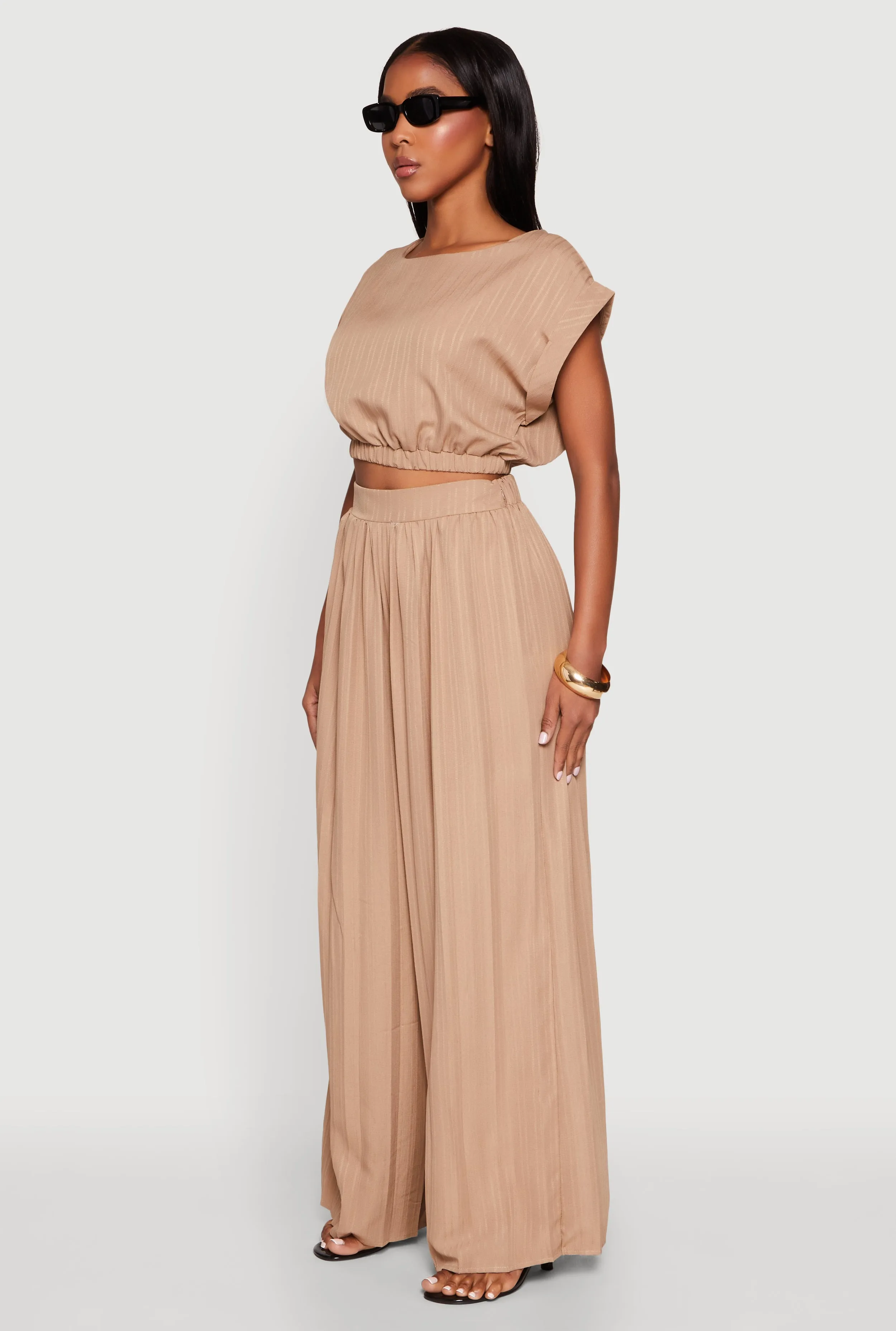 Shadow Stripe Crop Top sold by Rainbow product image thumbnail 5