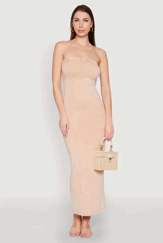 Daisy Mineral Wash Maxi Tube Dress sold by Rainbow