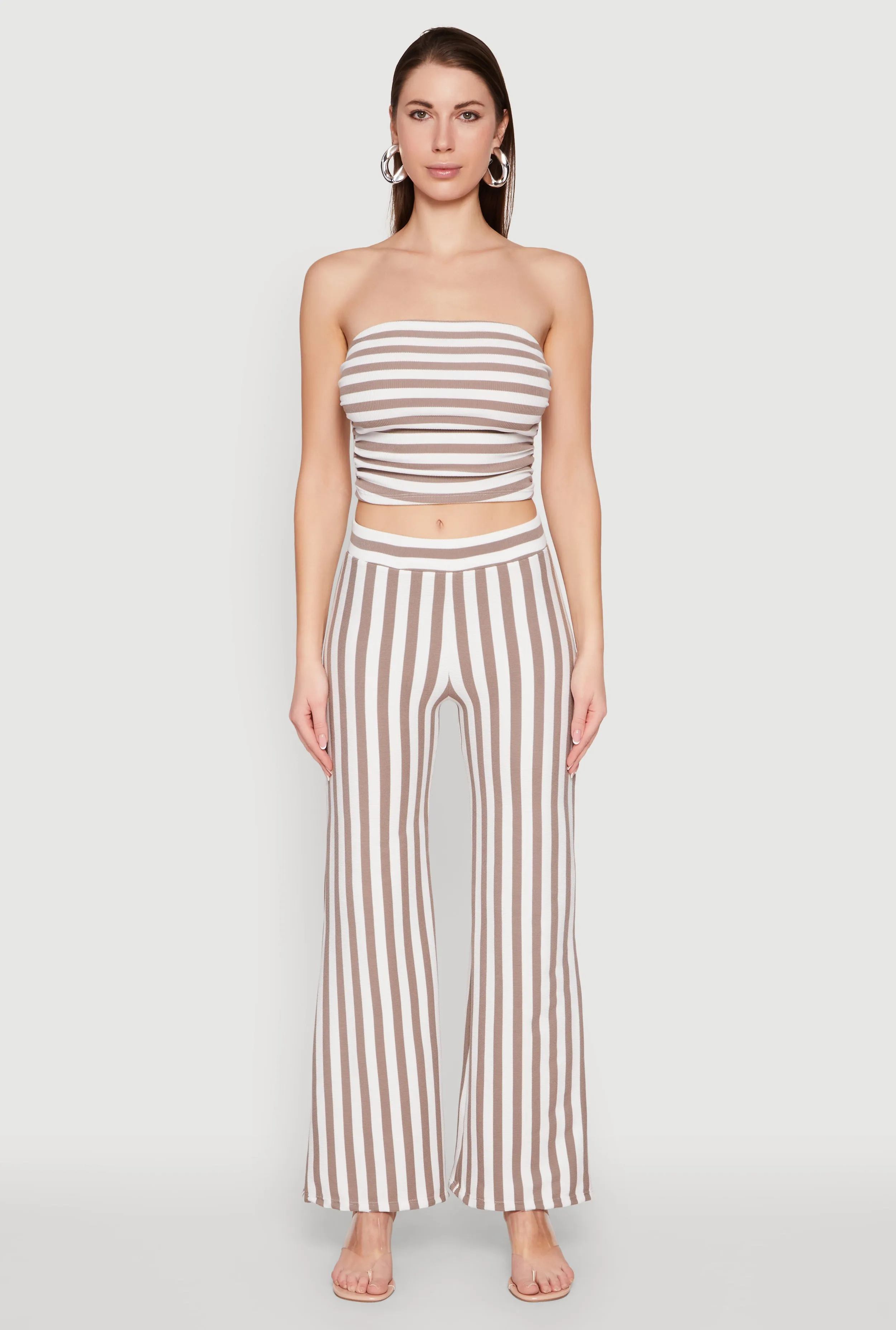 Striped Wide Leg Pants sold by Rainbow