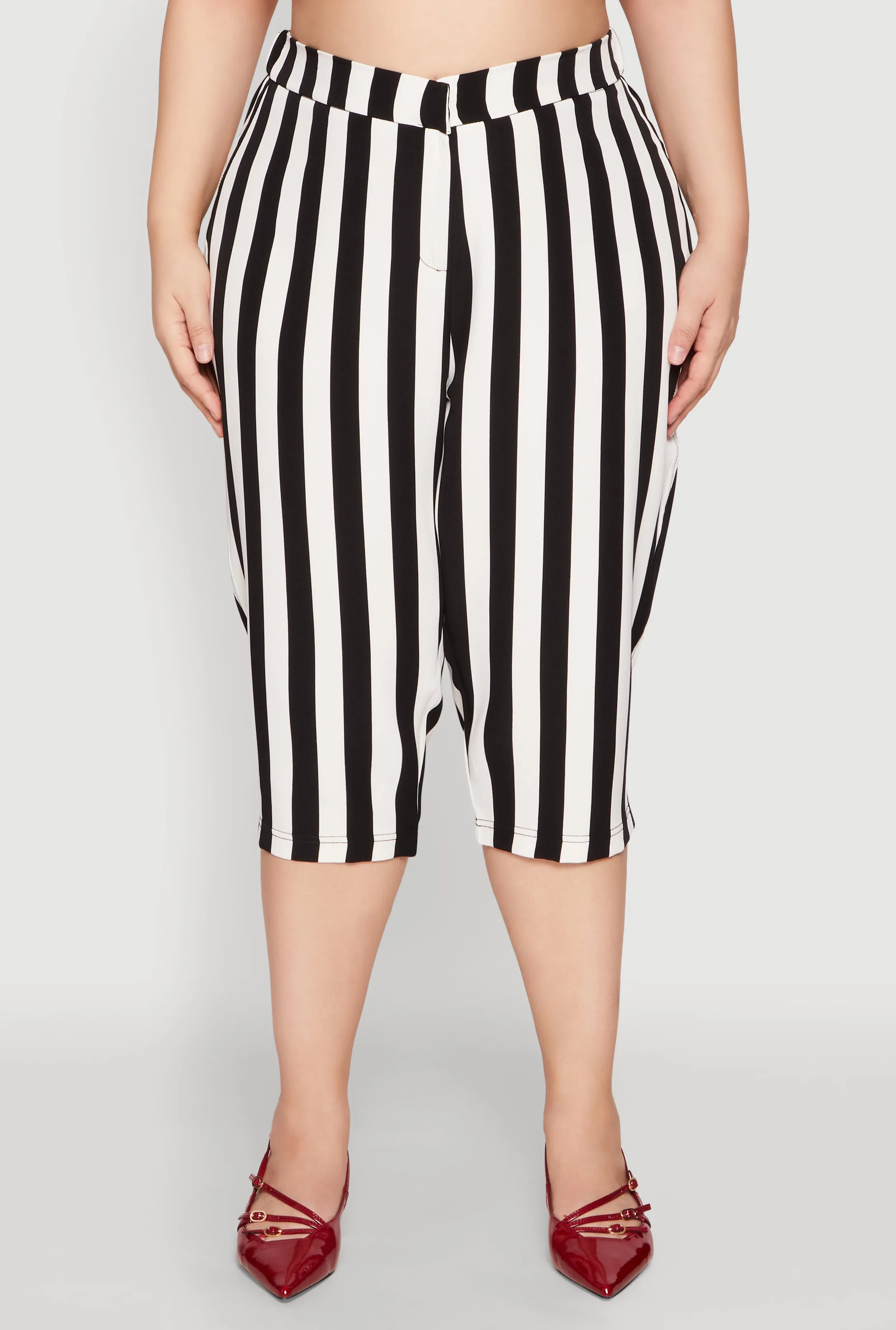 Plus Size Striped Dress Capri Pants sold by Rainbow product image thumbnail 3