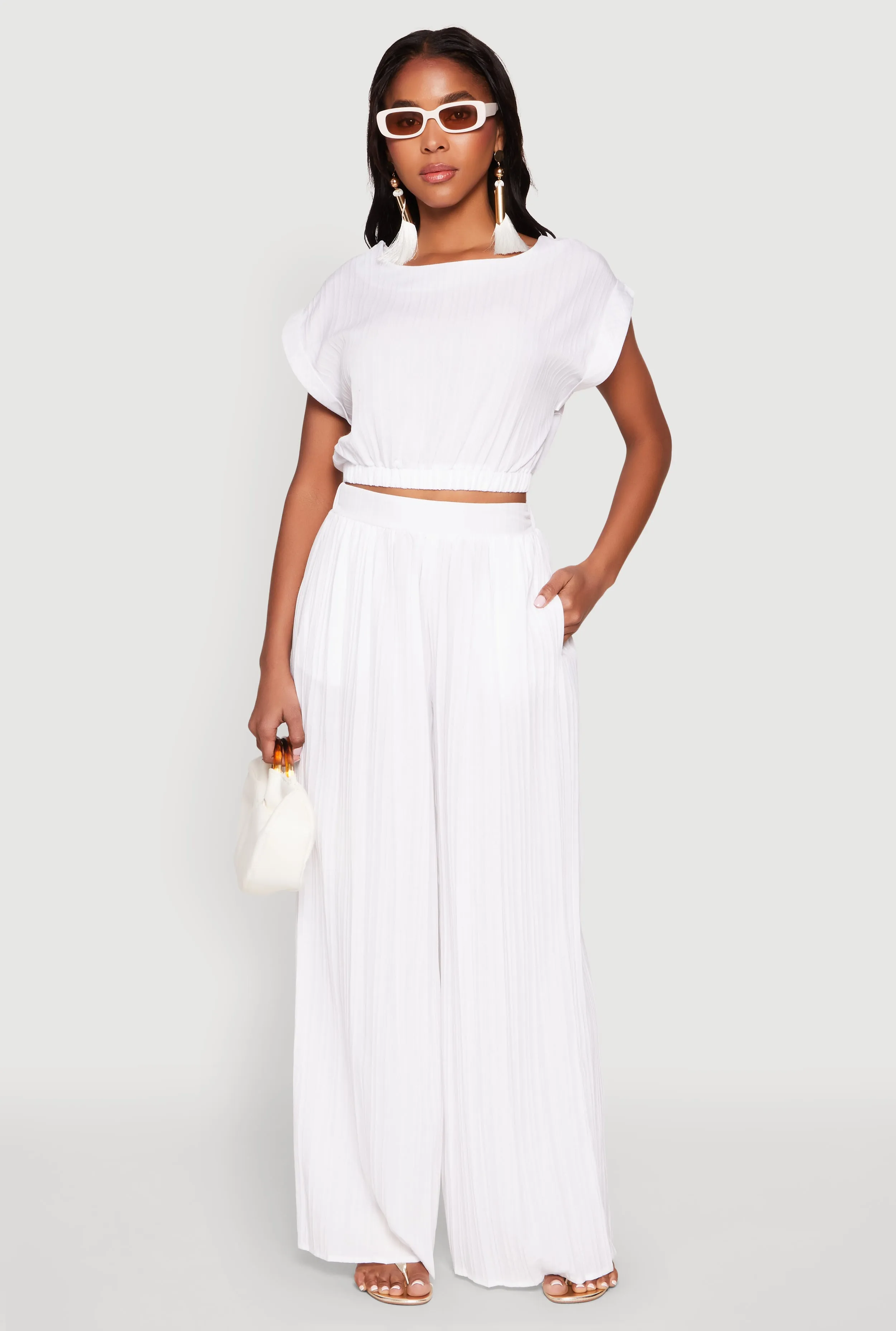 Shadow Stripe High Waisted Pants sold by Rainbow