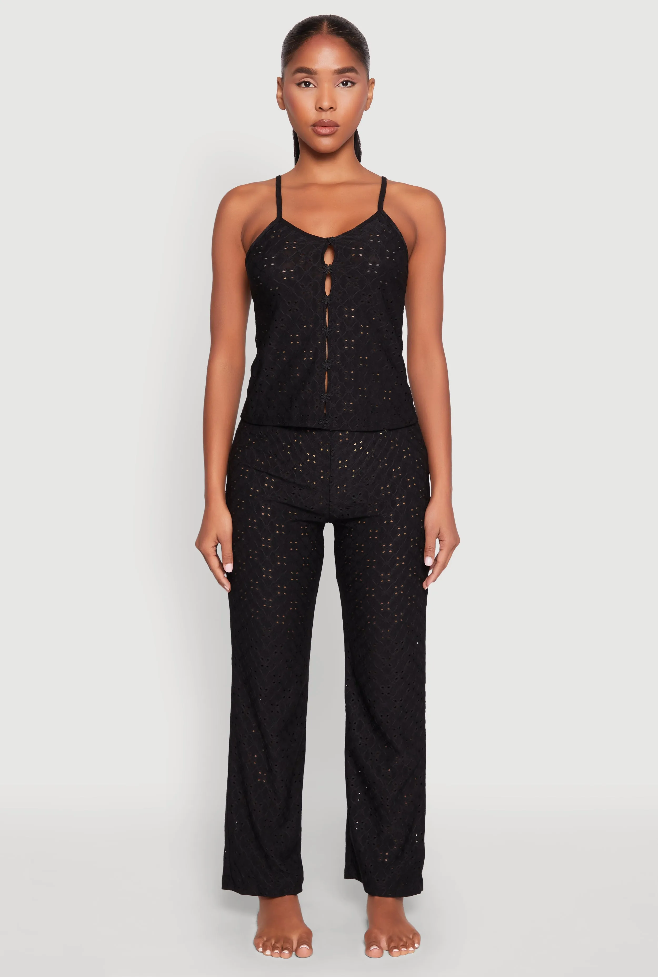 Eyelet Pajama Cami and Pants Set sold by Rainbow product image thumbnail 2