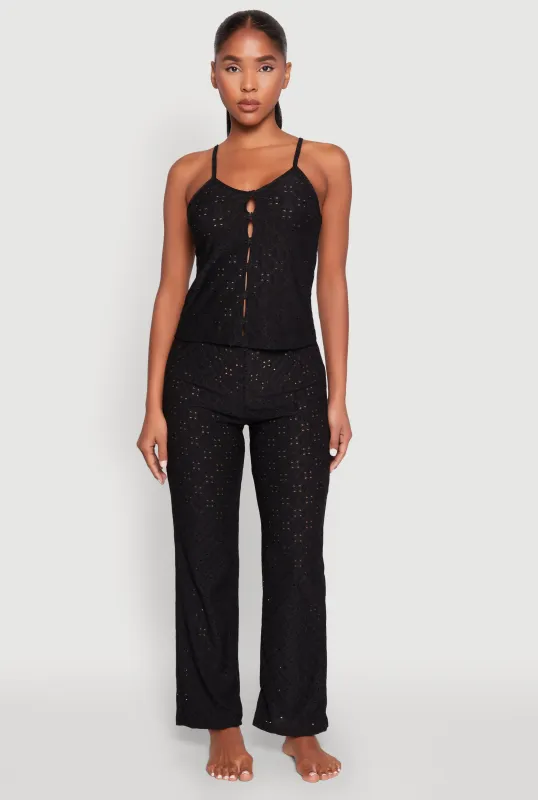 Eyelet Pajama Cami and Pants Set sold by Rainbow
