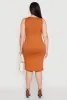 Plus Size Scoop Neck Midi Dress sold by Rainbow
