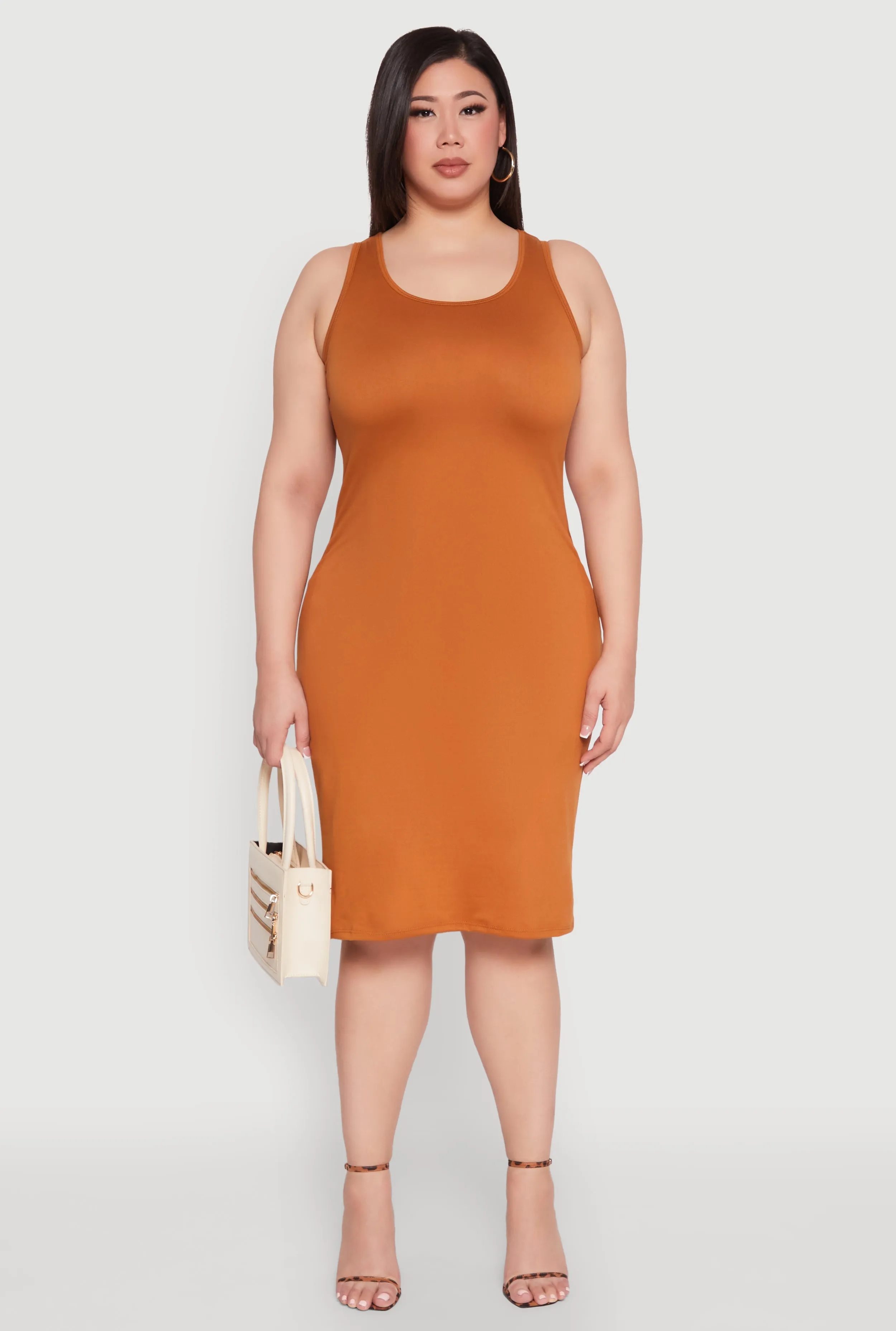 Plus Size Scoop Neck Midi Dress sold by Rainbow product image thumbnail 2