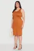 Plus Size Scoop Neck Midi Dress sold by Rainbow