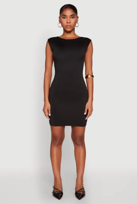 Open Back Ruched Bodycon Dress sold by Rainbow