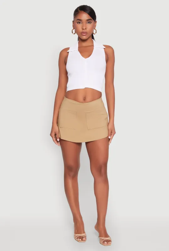 Front Pocket Mini Skort sold by Rainbow