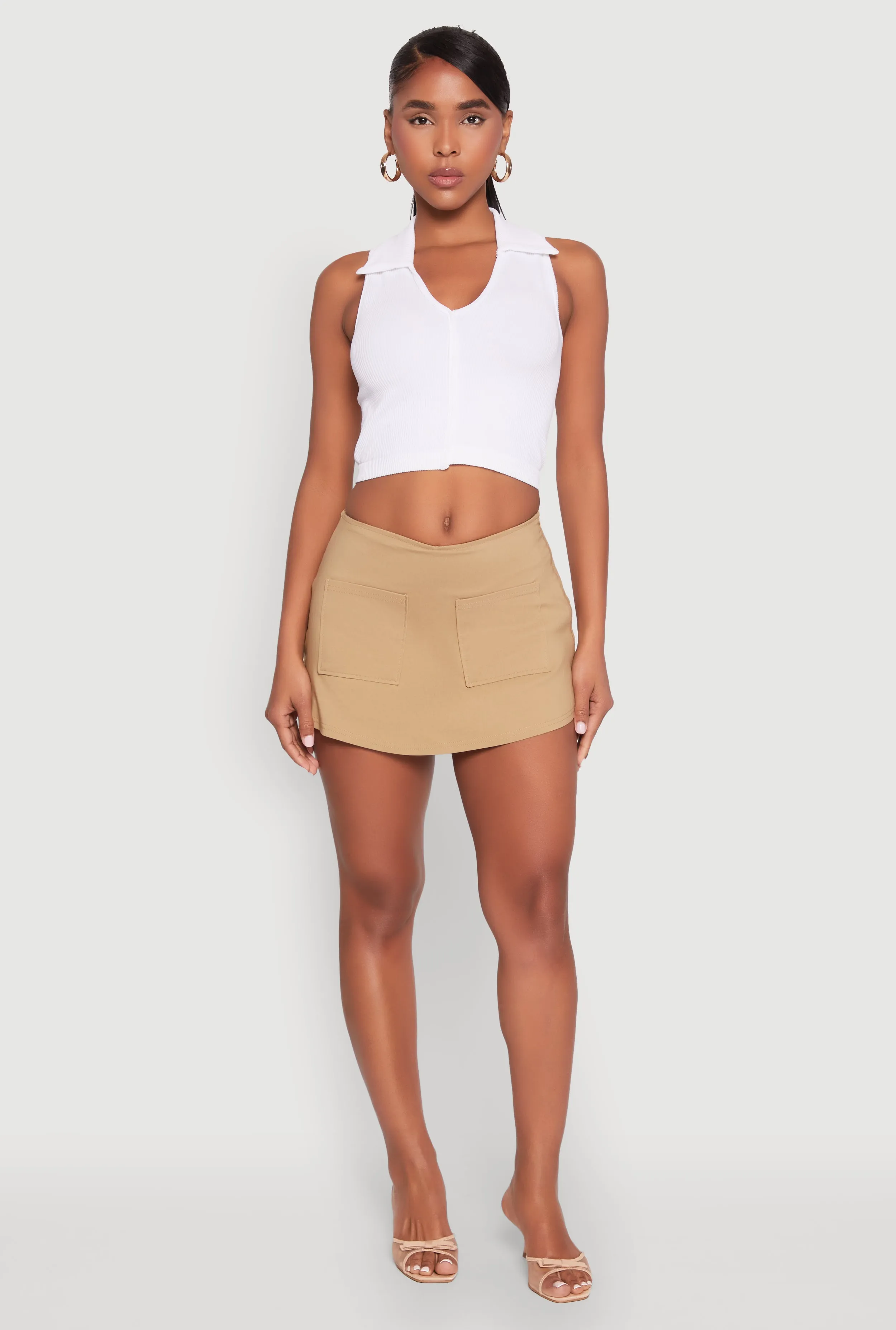 Front Pocket Mini Skort sold by Rainbow