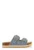 Crochet Double Buckle Espadrille Footbed Sandals sold by Rainbow