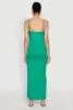 Side Slit V Neck Maxi Dress sold by Rainbow