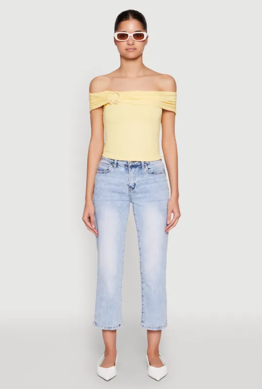 Iris Off The Shoulder O Ring Top sold by Rainbow