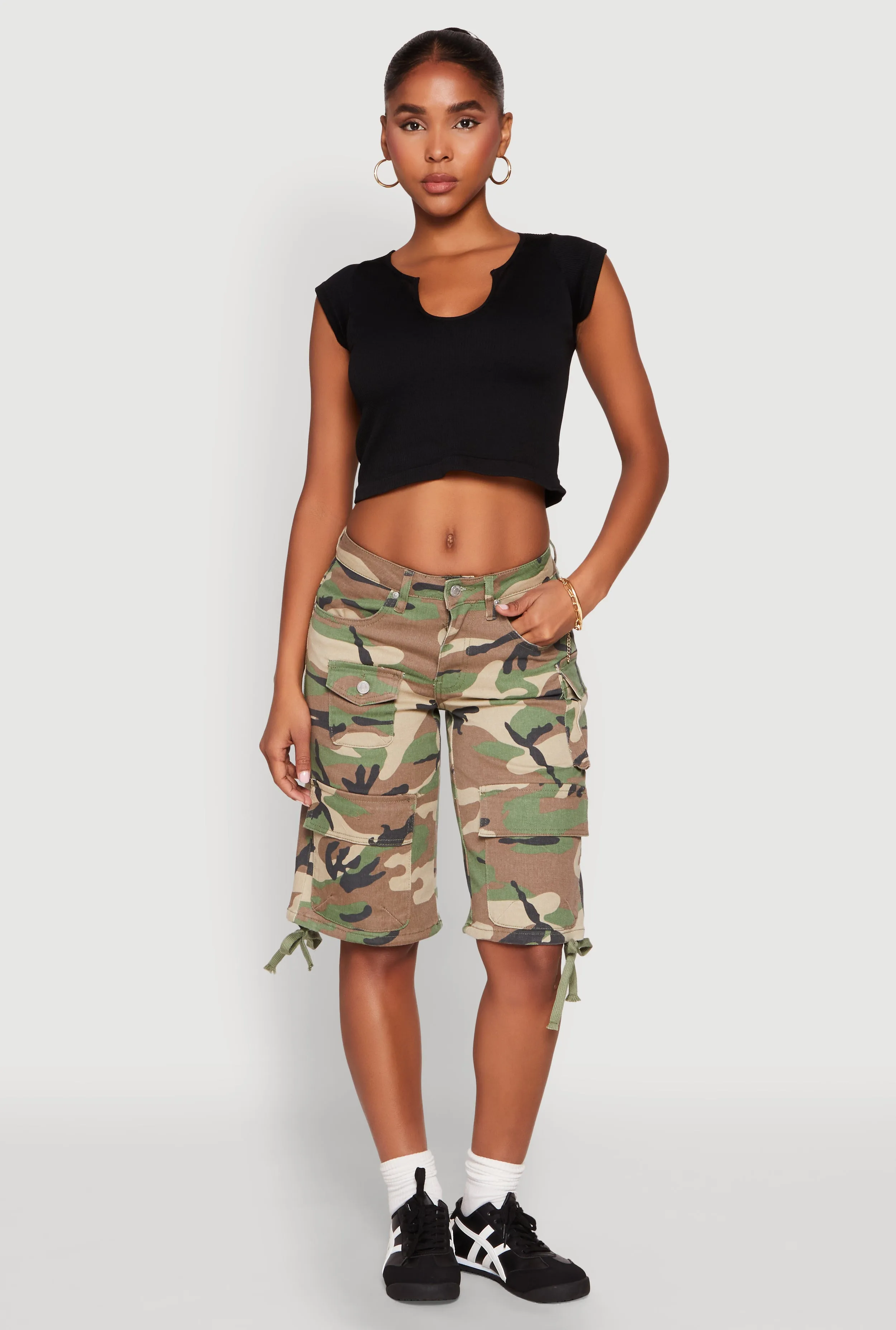 Almost Famous Denim Camo Cargo Shorts sold by Rainbow product image thumbnail 2