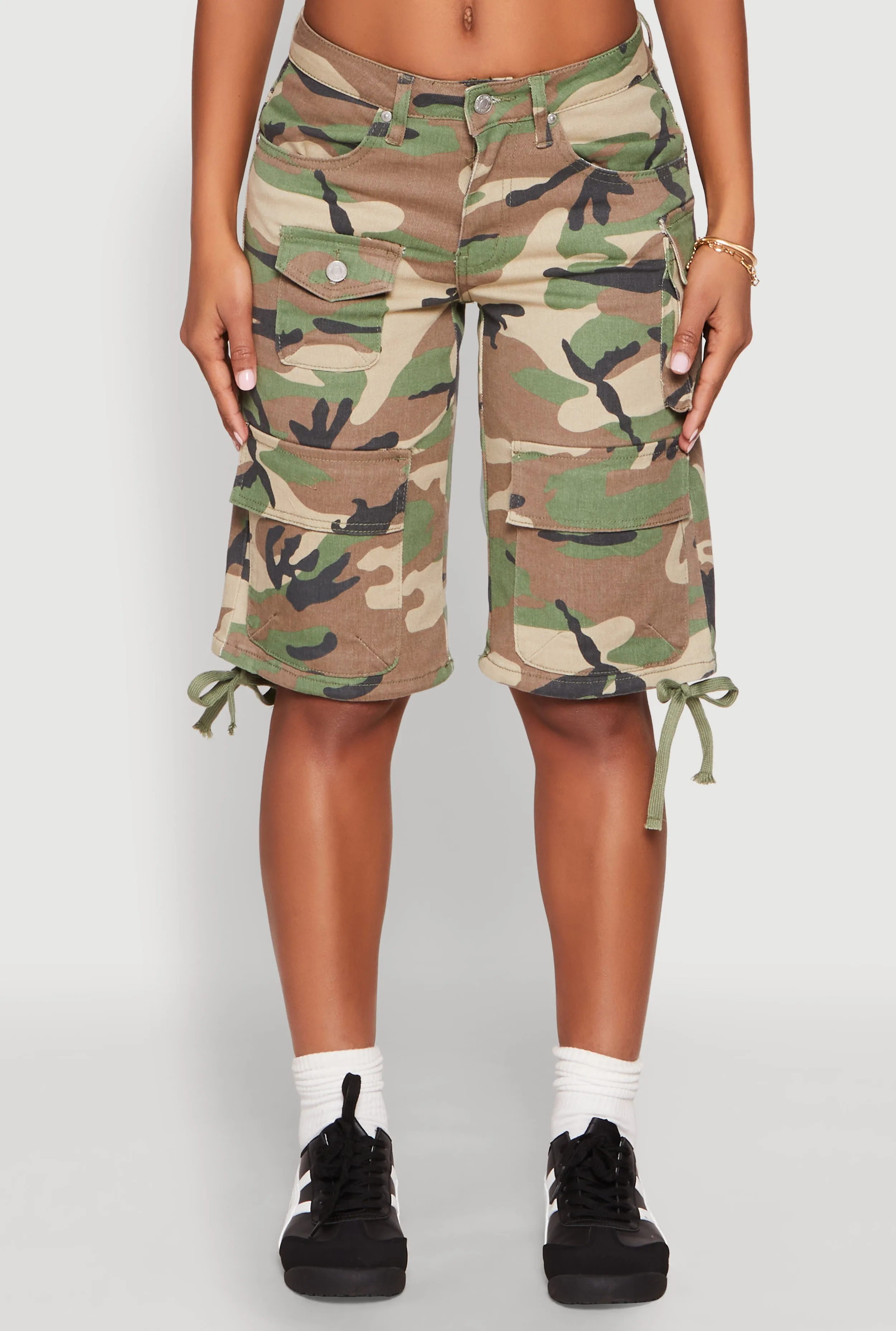 Almost Famous Denim Camo Cargo Shorts sold by Rainbow product image thumbnail 5