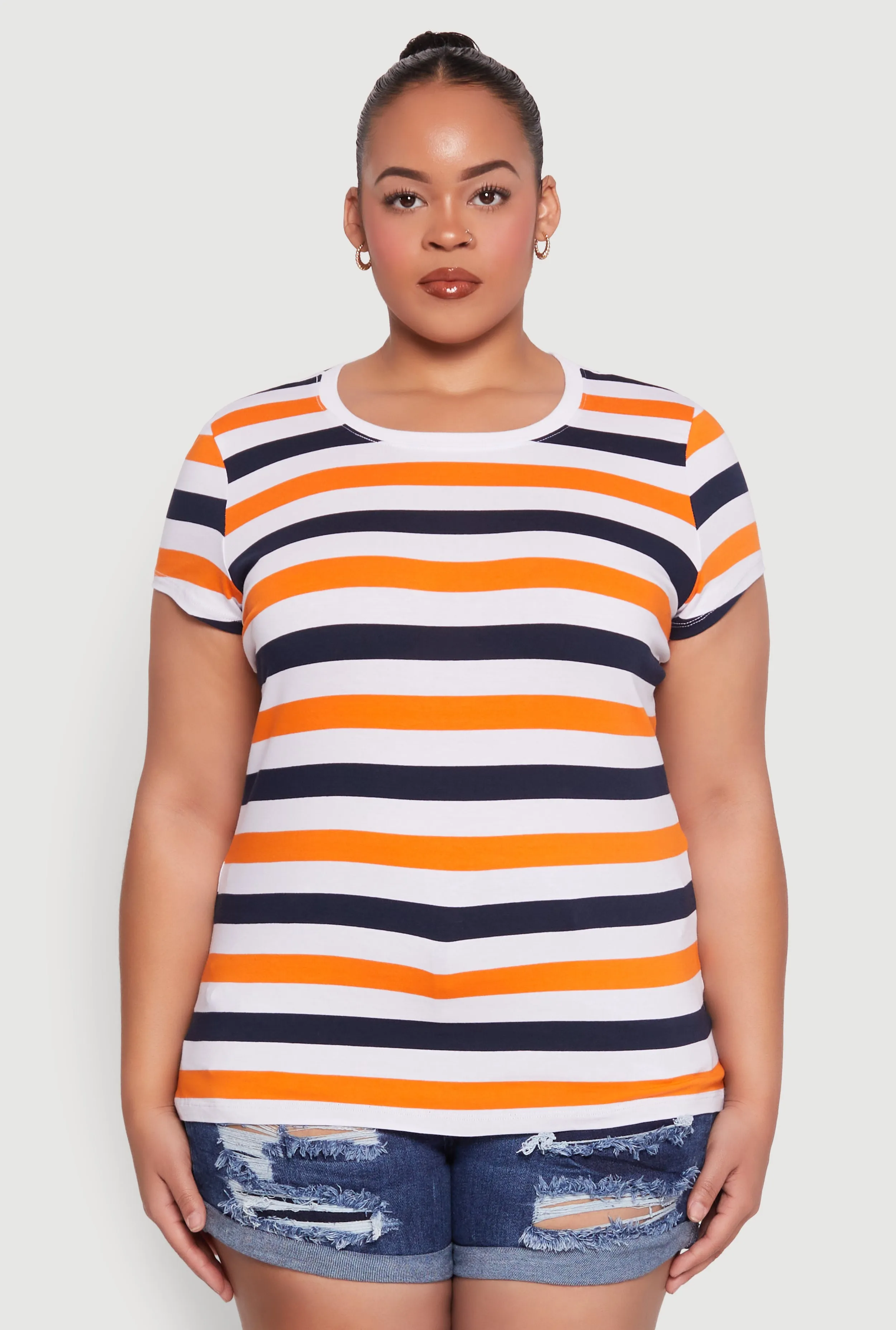 Plus Size Striped Tee sold by Rainbow product image thumbnail 2