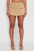 Front Cargo Pocket Mini Skirt sold by Rainbow