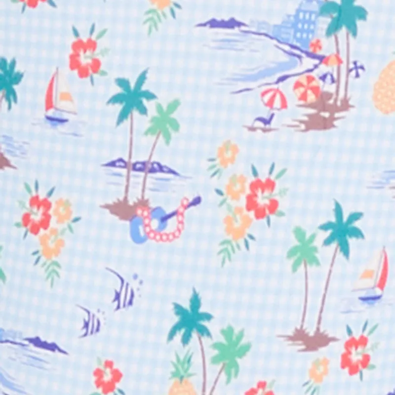 Tropical Gingham Print One Piece Swimsuit sold by Rainbow product image thumbnail 4