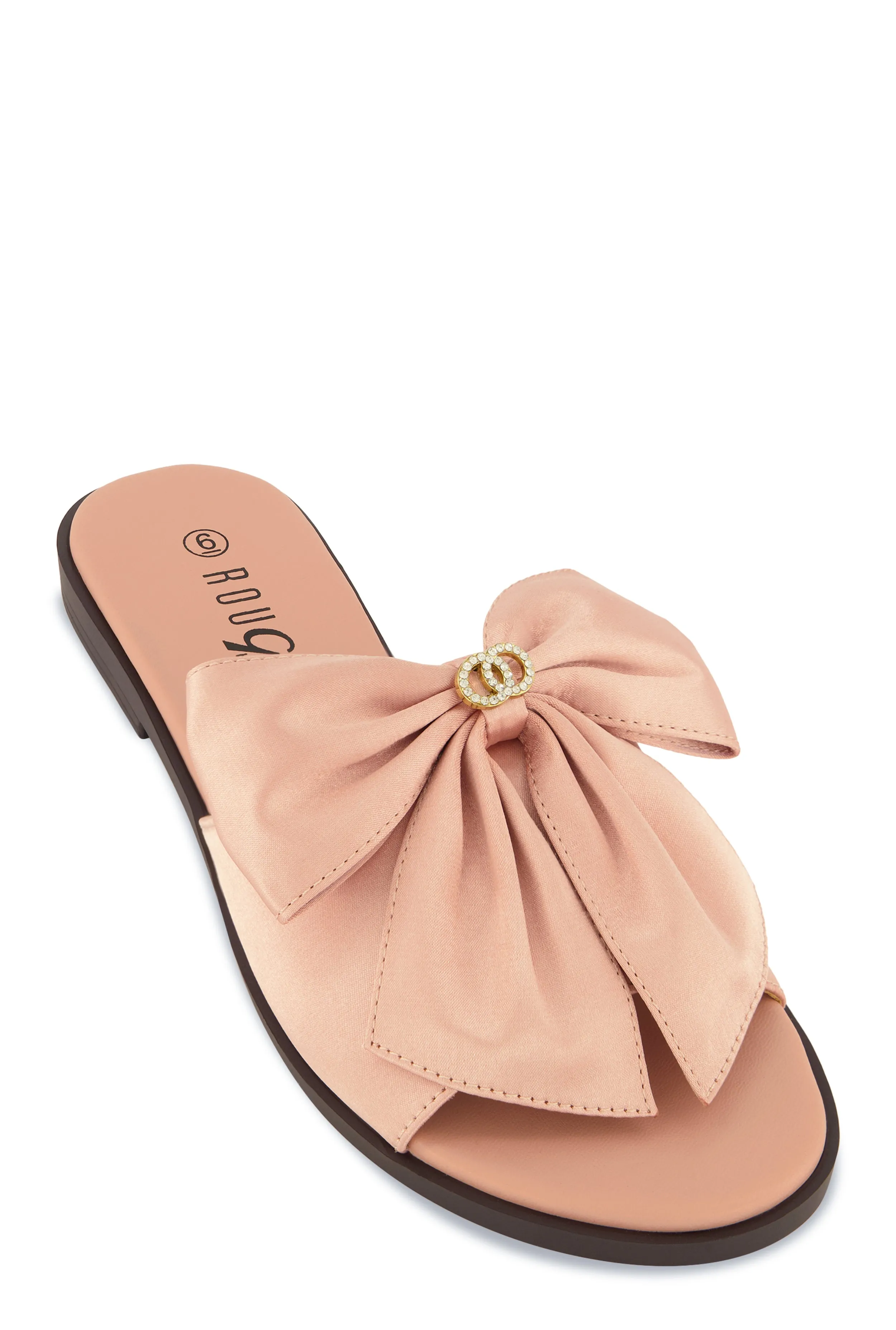 Bow Band Open Toe Slide Sandals sold by Rainbow