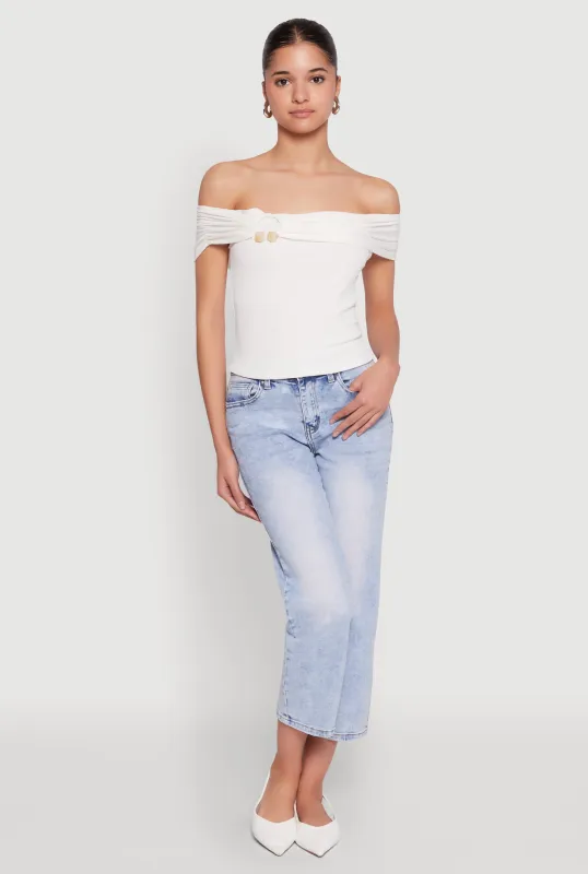 Iris Off The Shoulder O Ring Top sold by Rainbow