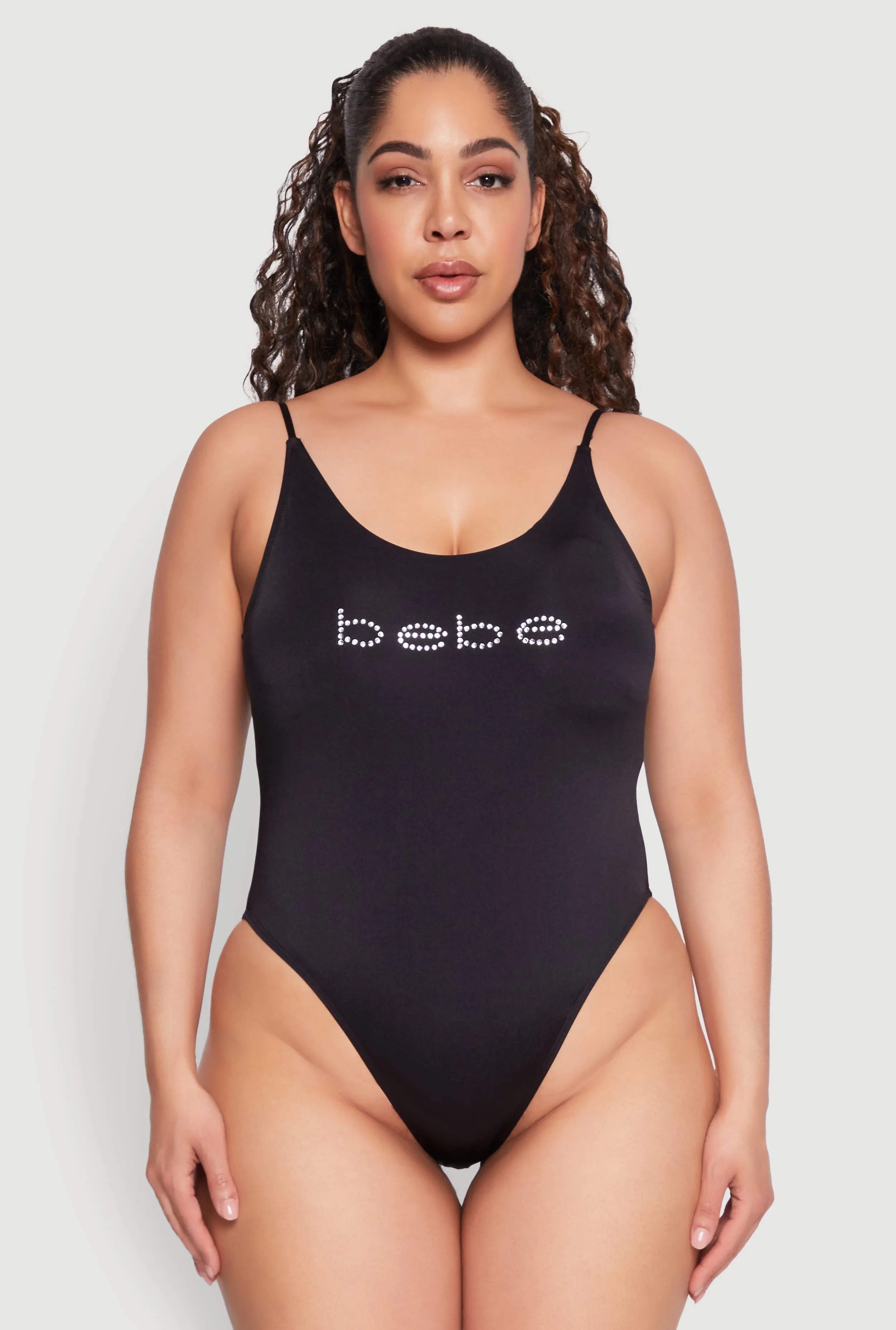 Plus Size Bebe Rhinestone One Piece Swimsuit sold by Rainbow product image thumbnail 2