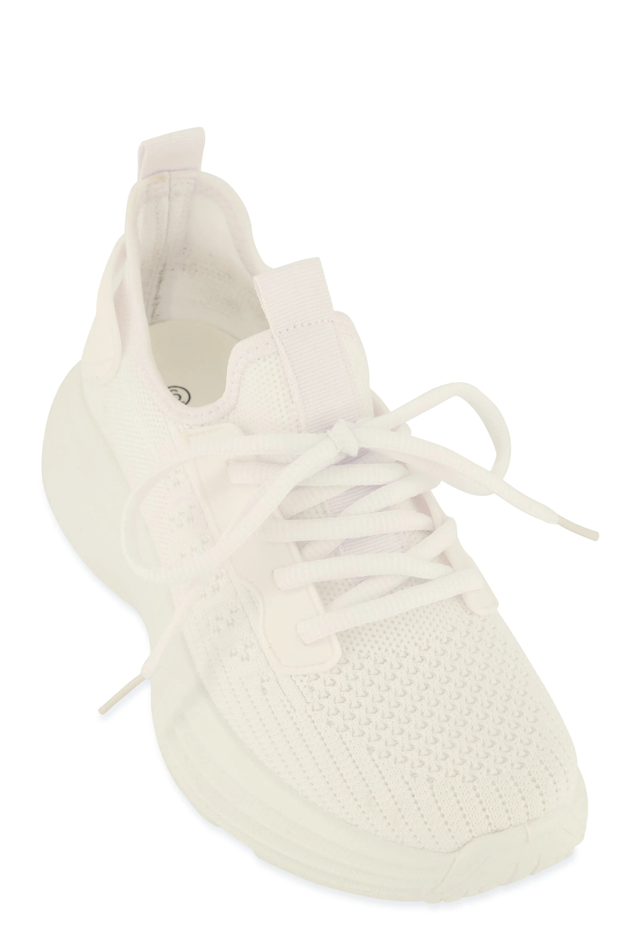 Textured Knit Platform Athletic Sneakers sold by Rainbow