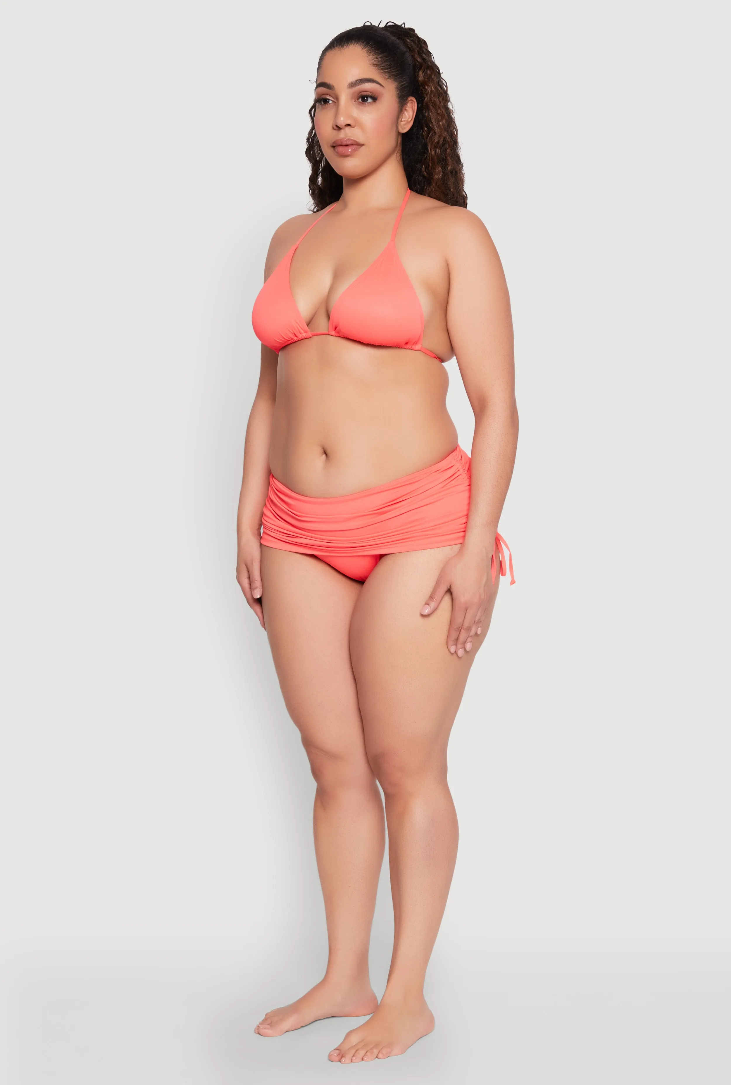 Plus Size Tie Back Halter Bikini Top sold by Rainbow product image thumbnail 5