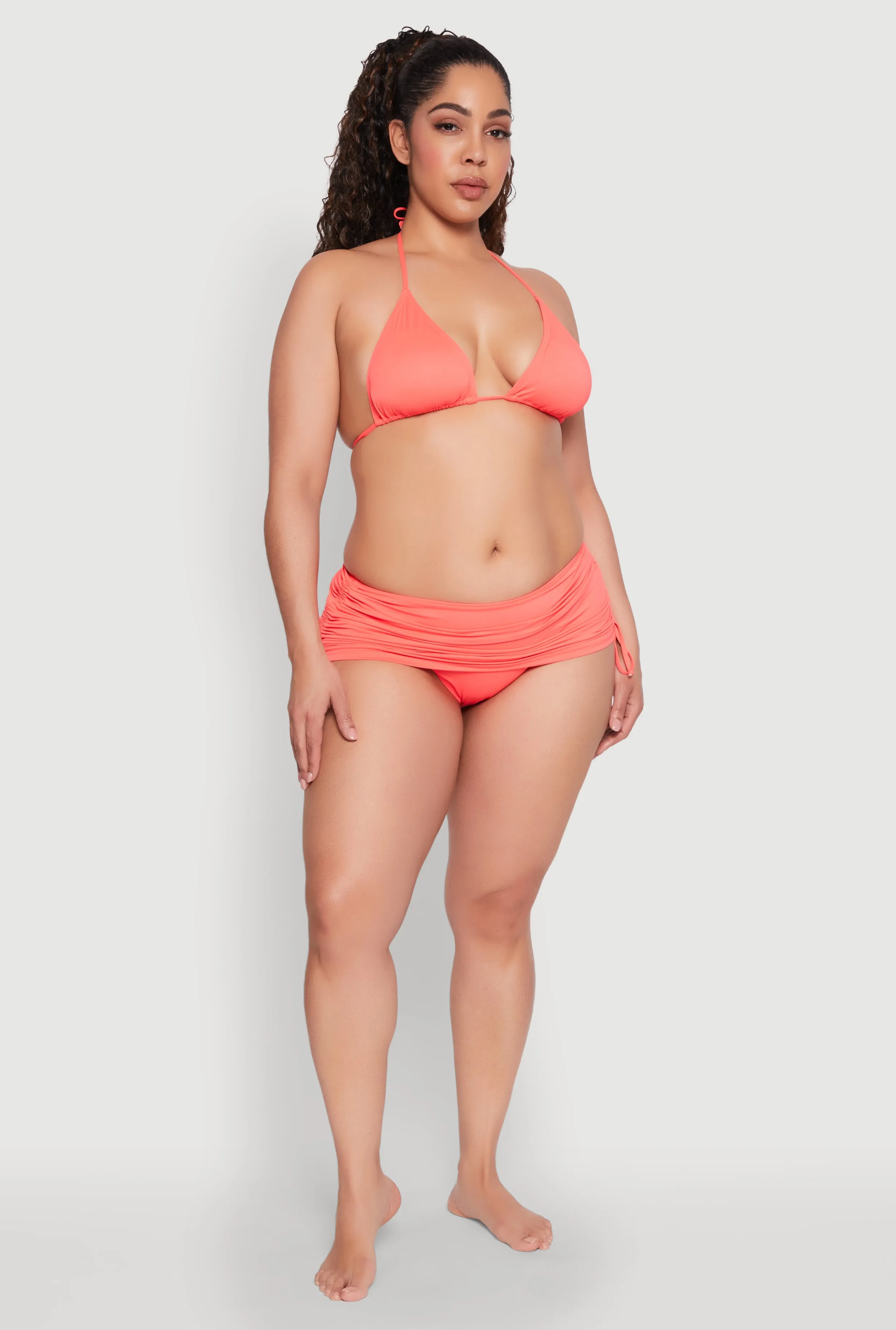 Plus Size Tie Back Halter Bikini Top sold by Rainbow product image thumbnail 2