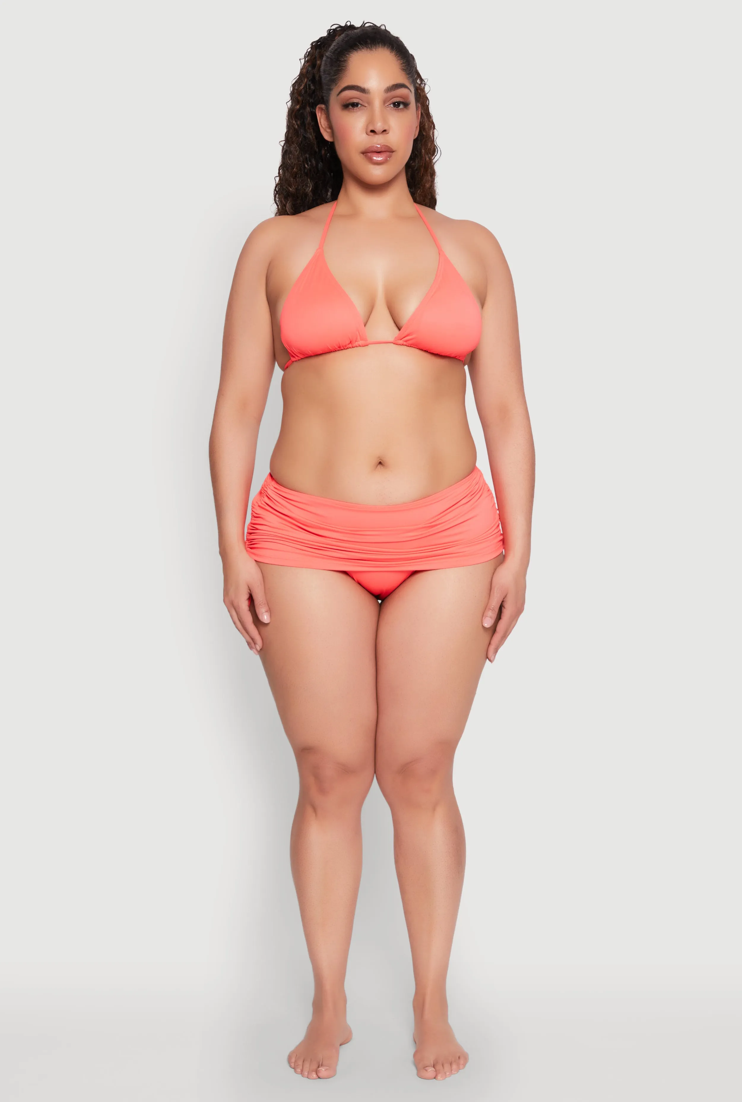 Plus Size Tie Back Halter Bikini Top sold by Rainbow product image thumbnail 3