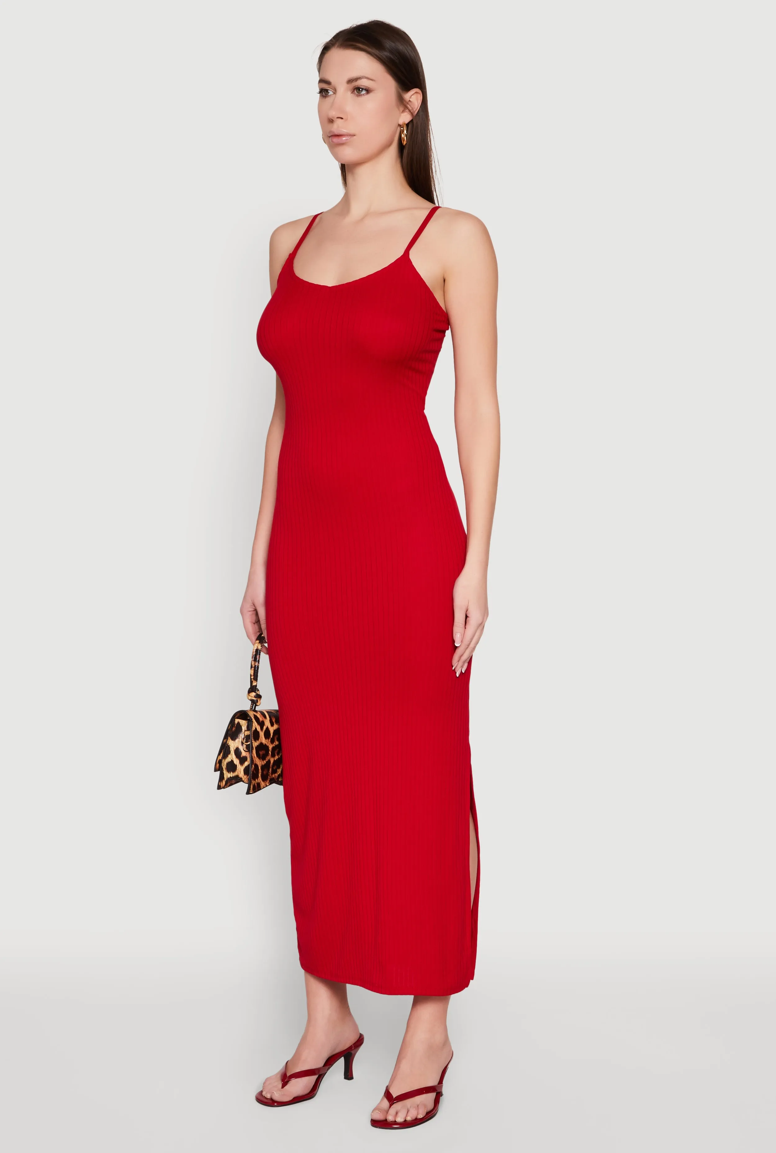 Ribbed Knit Cami Maxi Dress sold by Rainbow product image thumbnail 3