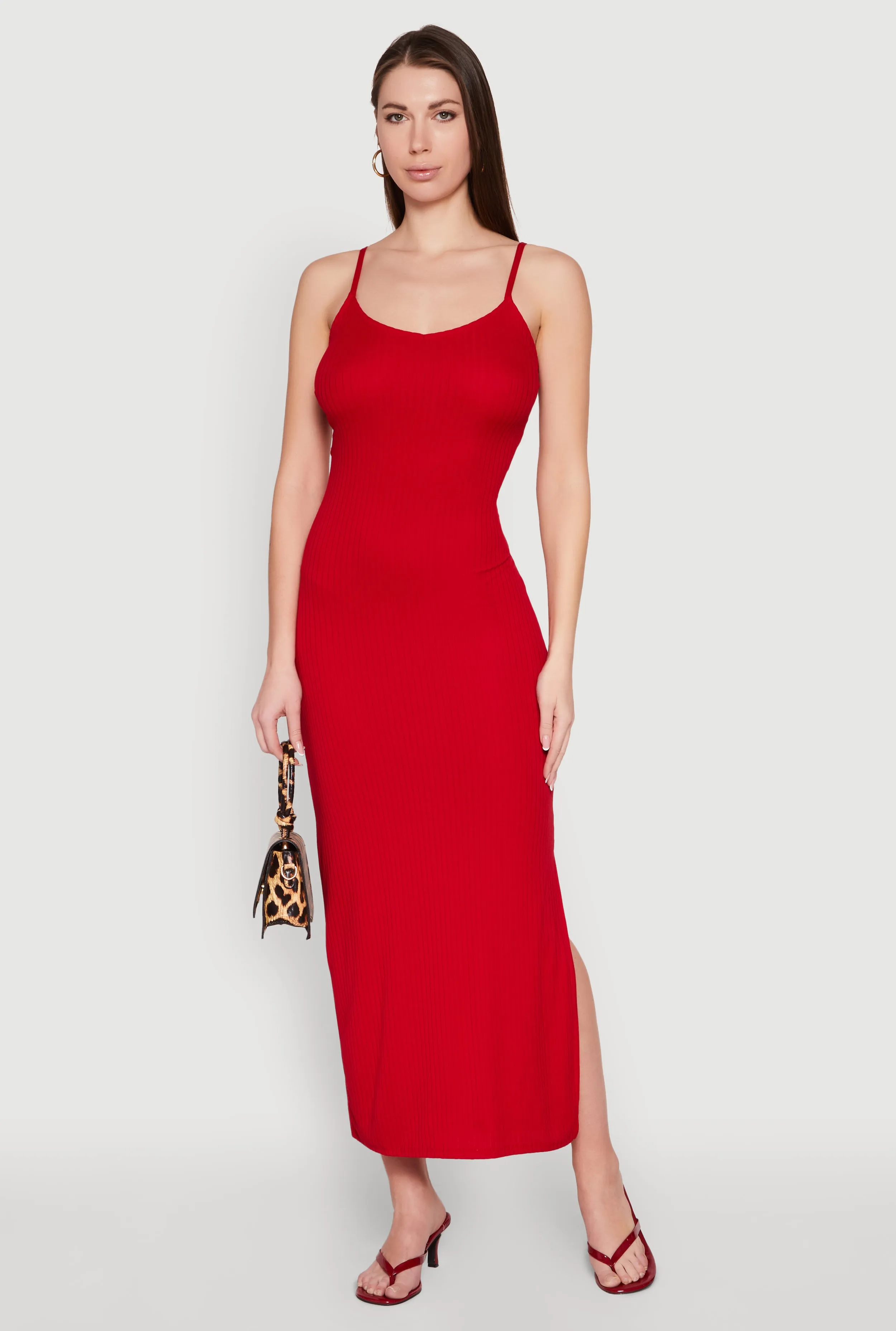 Ribbed Knit Cami Maxi Dress sold by Rainbow product image thumbnail 2