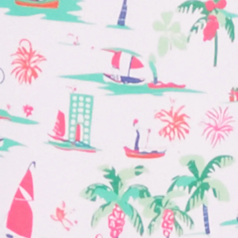 Palm Tree Tropical Print One Piece Swimsuit sold by Rainbow product image thumbnail 4