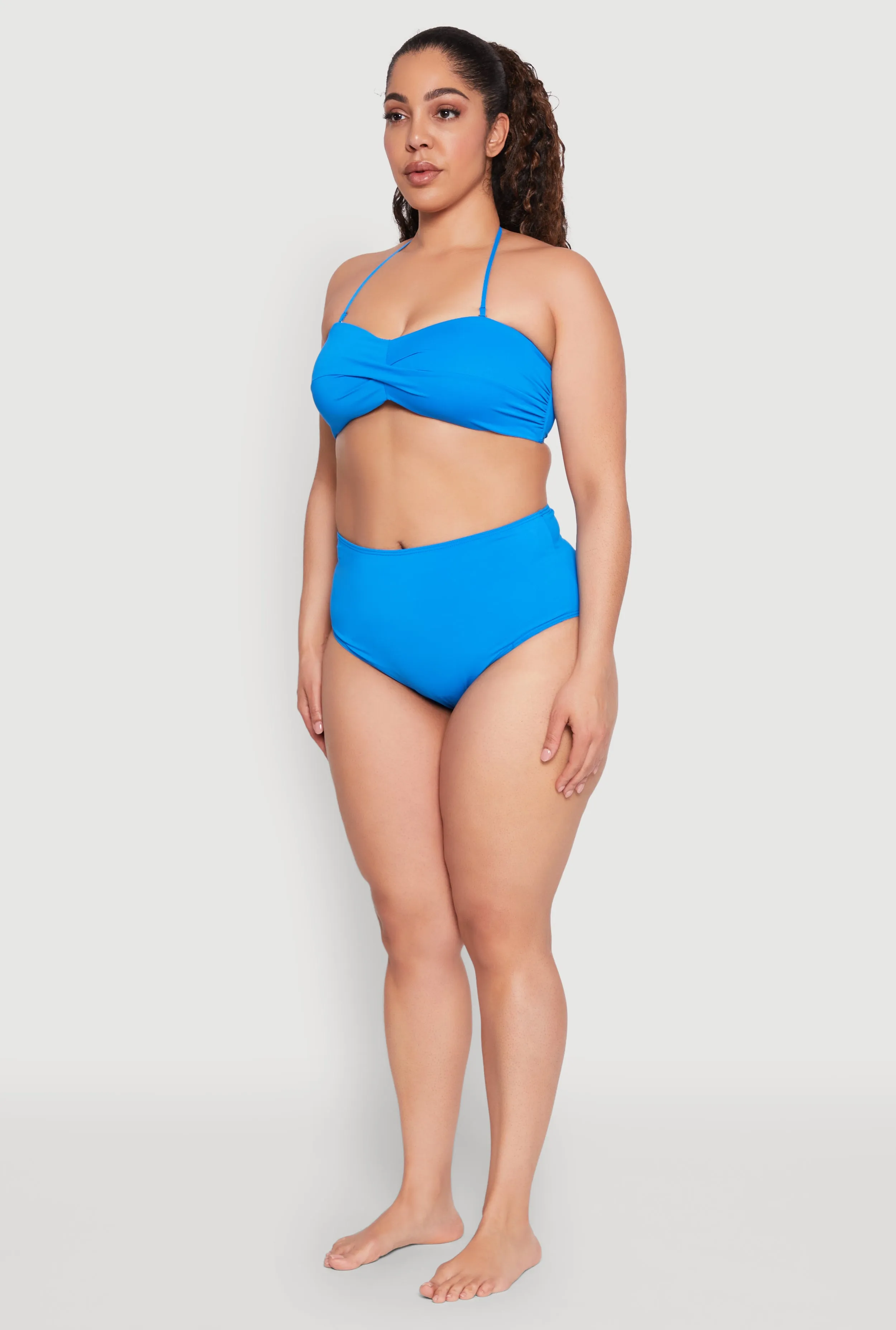 Plus Size High Waisted Swim Bikini Bottoms sold by Rainbow product image thumbnail 5