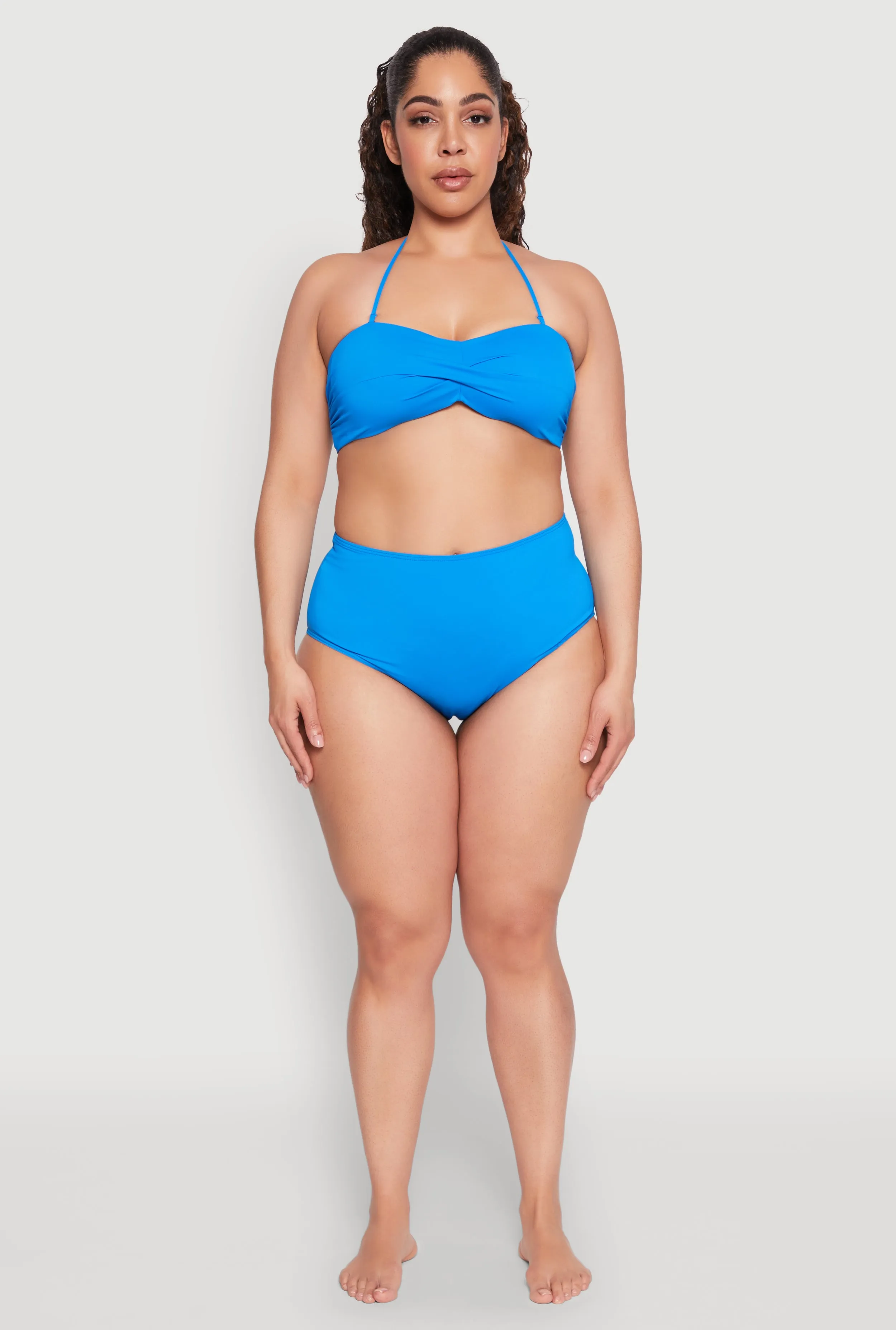 Plus Size High Waisted Swim Bikini Bottoms sold by Rainbow product image thumbnail 3