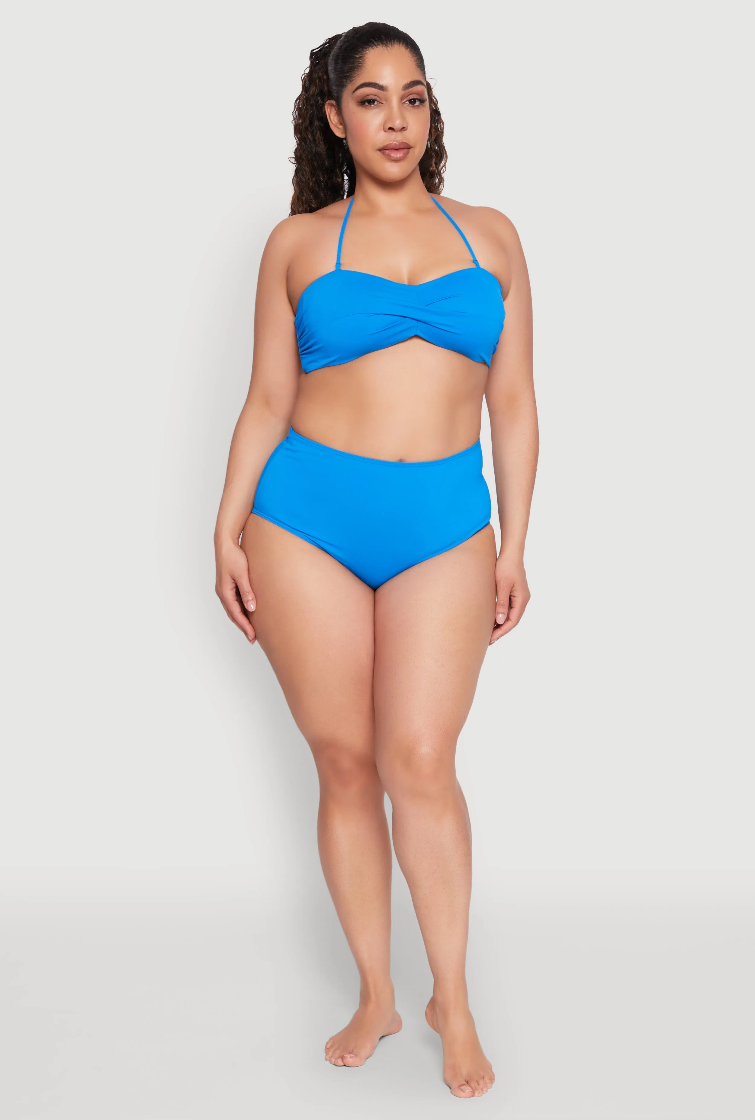 Plus Size High Waisted Swim Bikini Bottoms sold by Rainbow product image thumbnail 2
