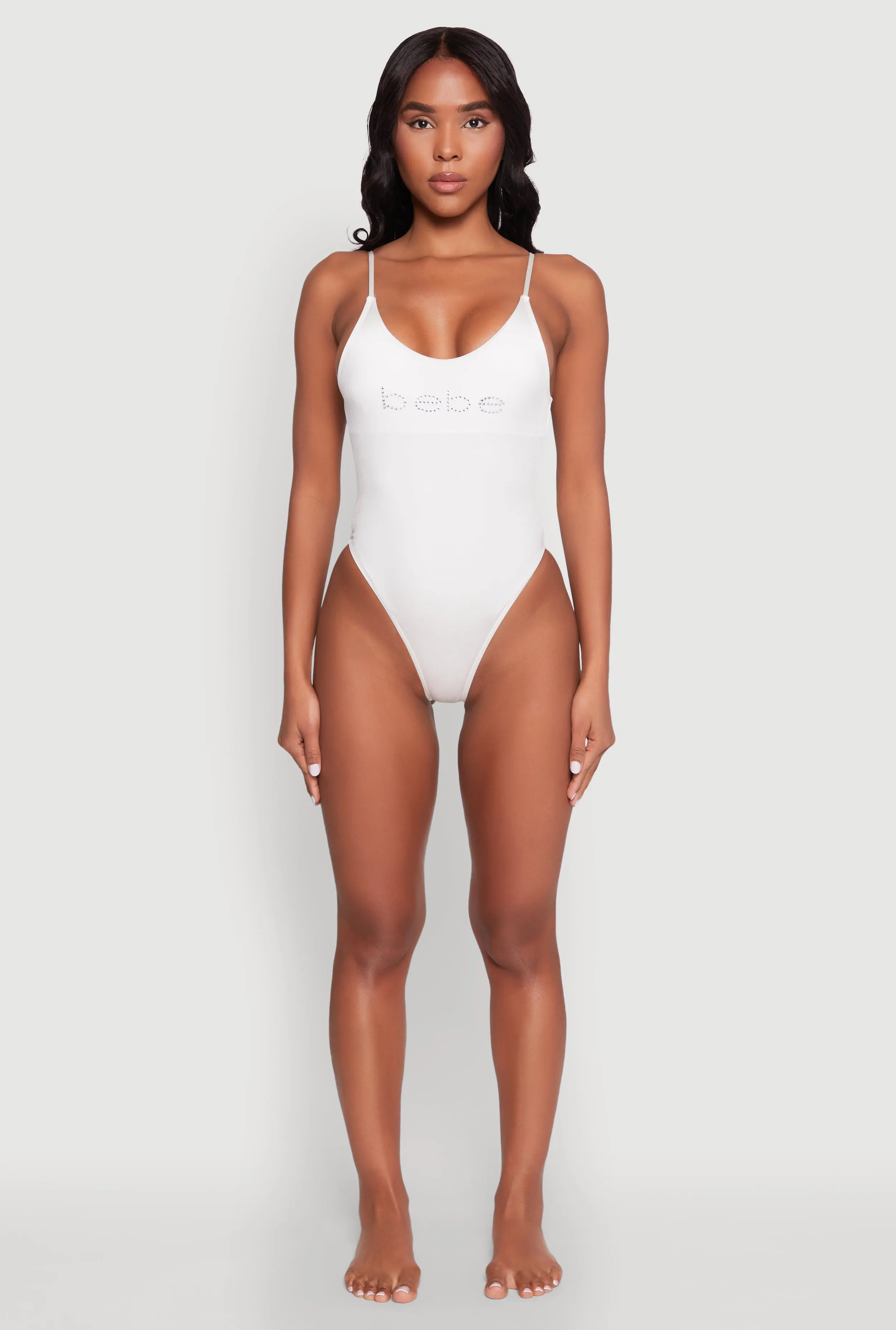 Bebe Rhinestone One Piece Swimsuit sold by Rainbow product image thumbnail 3