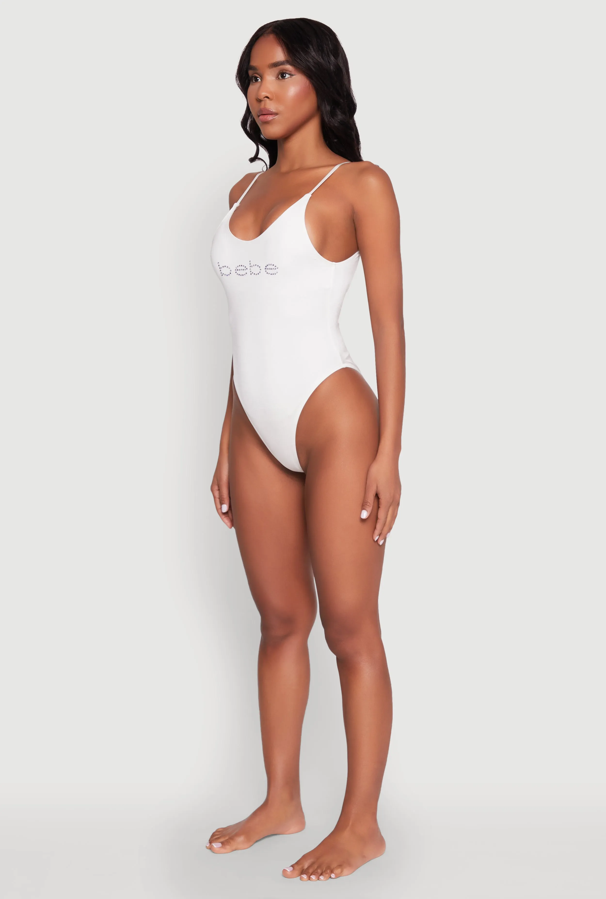 Bebe Rhinestone One Piece Swimsuit sold by Rainbow product image thumbnail 5