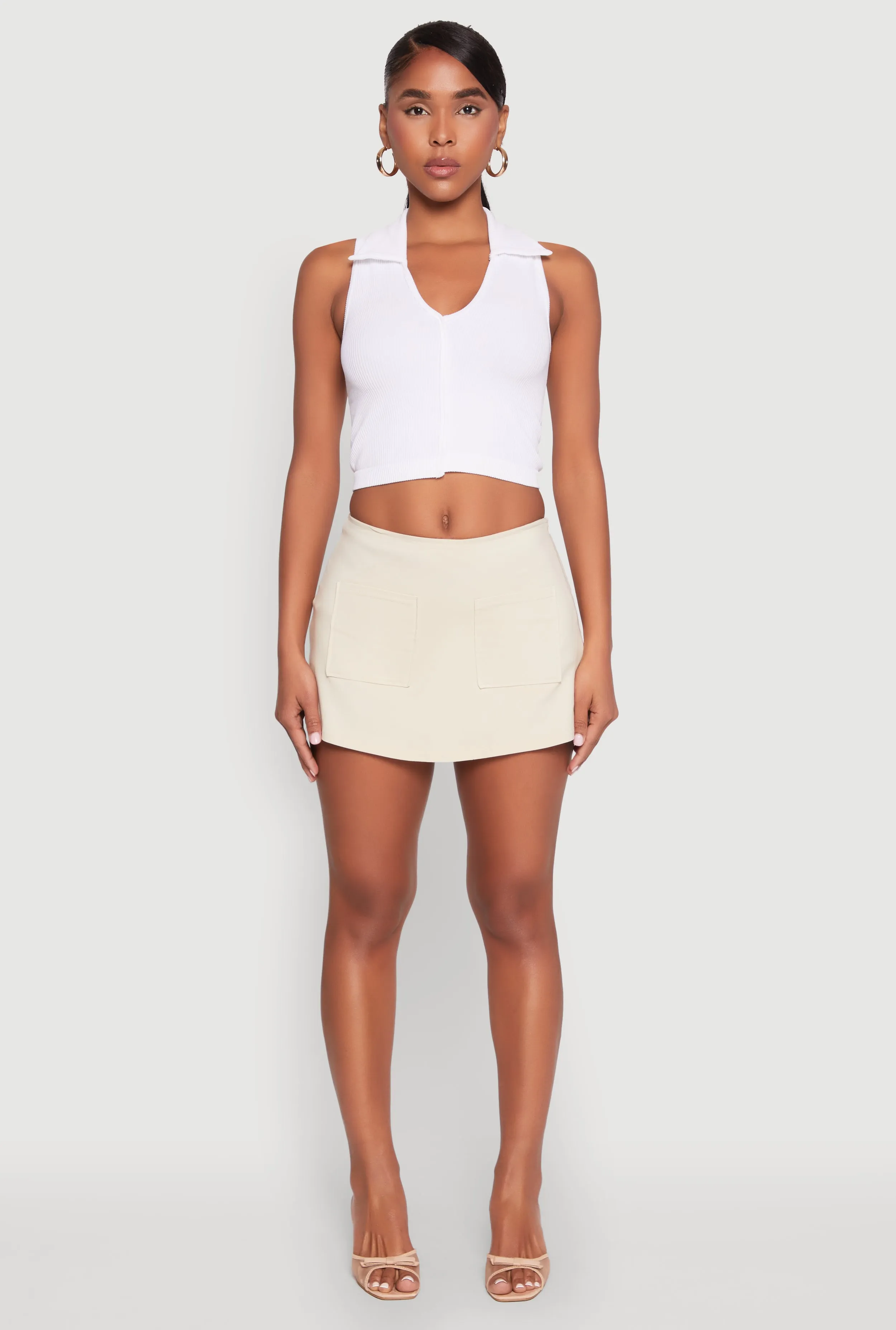 Front Pocket Mini Skort sold by Rainbow