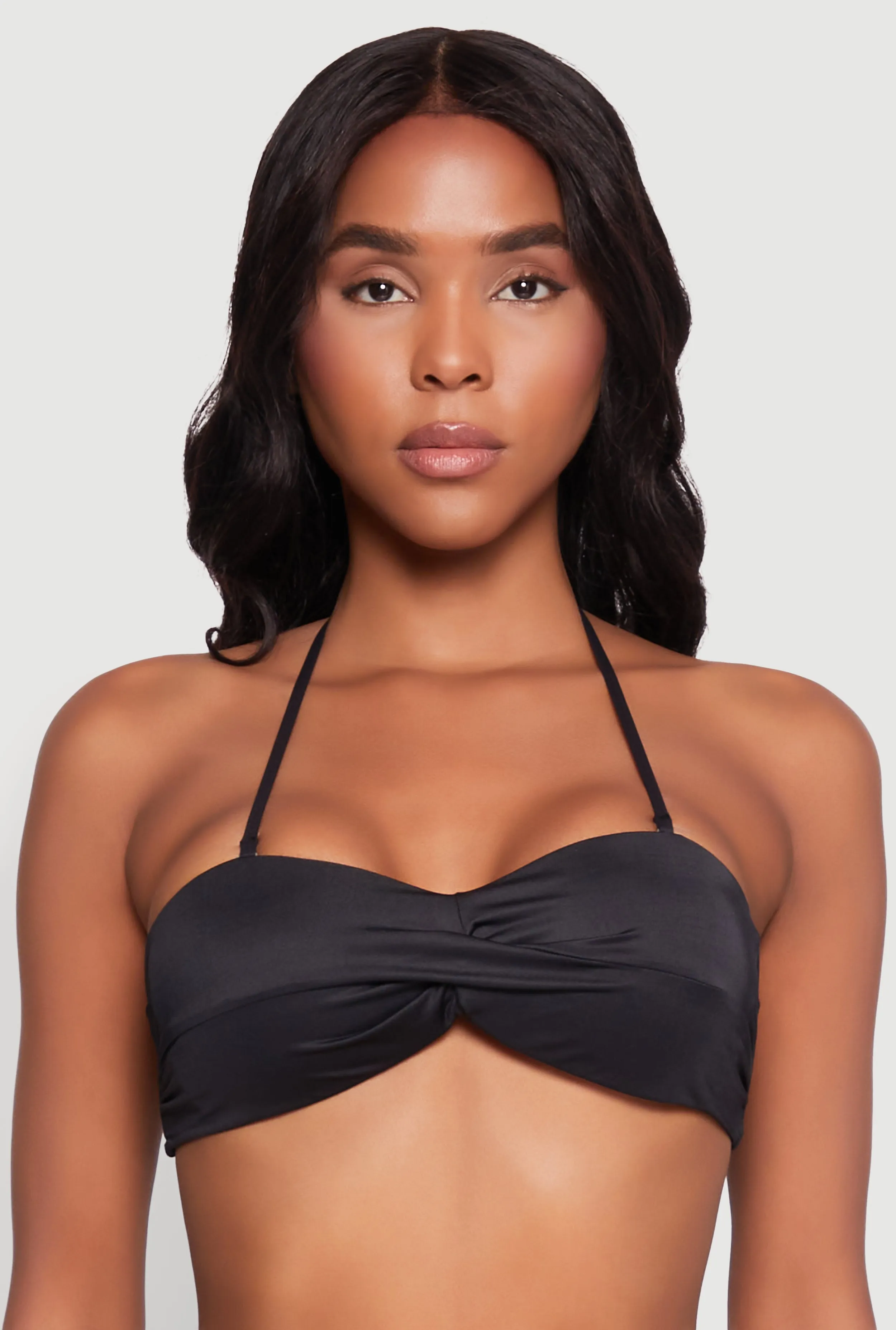 Twist Front Convertible Bandeau Bikini Top sold by Rainbow
