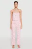 Printed Pattern Pointelle Pajama Cami and Pants sold by Rainbow