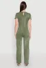 Mineral Wash Short Sleeve Jumpsuit sold by Rainbow