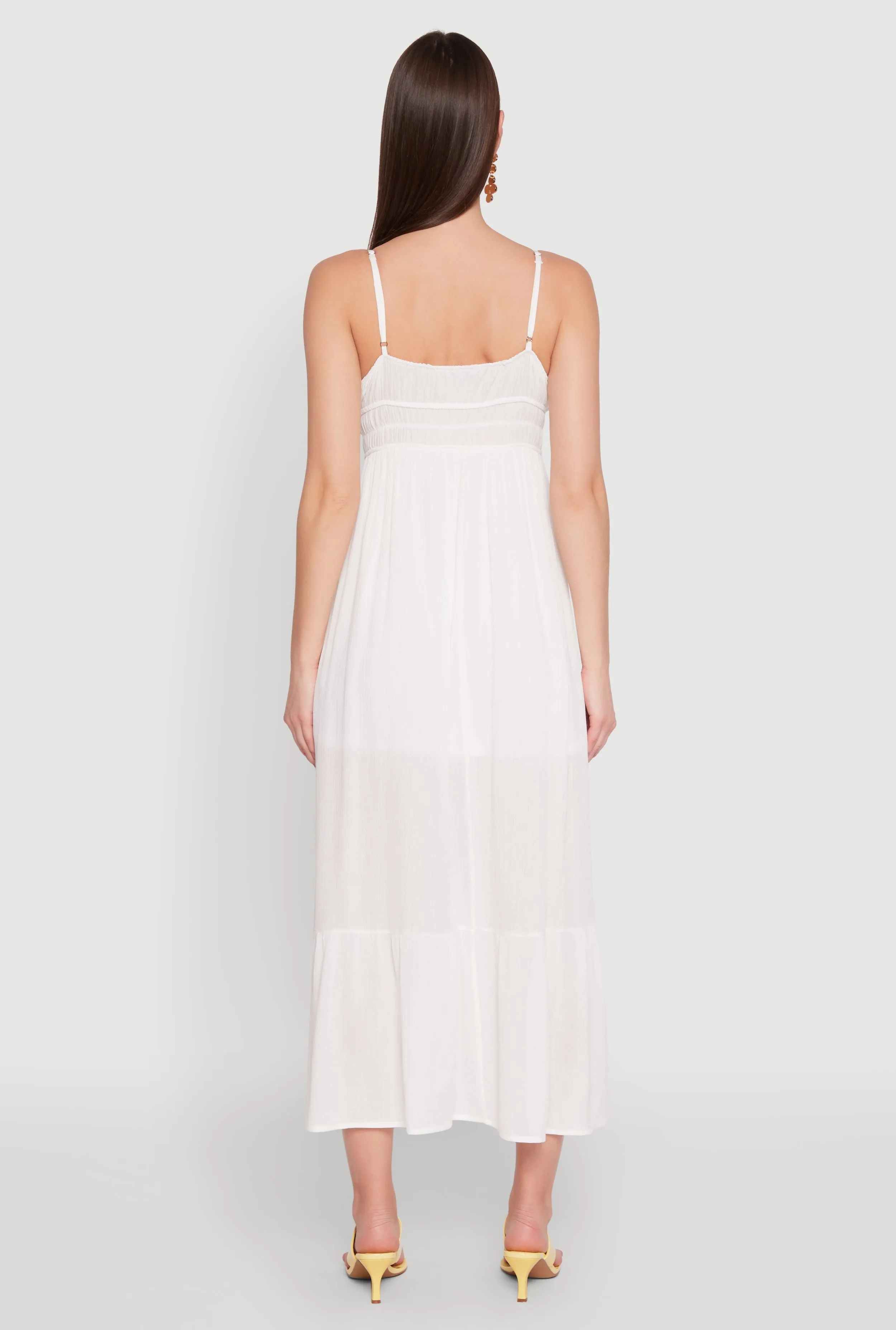 Tie Front Keyhole Maxi Dress sold by Rainbow product image thumbnail 5