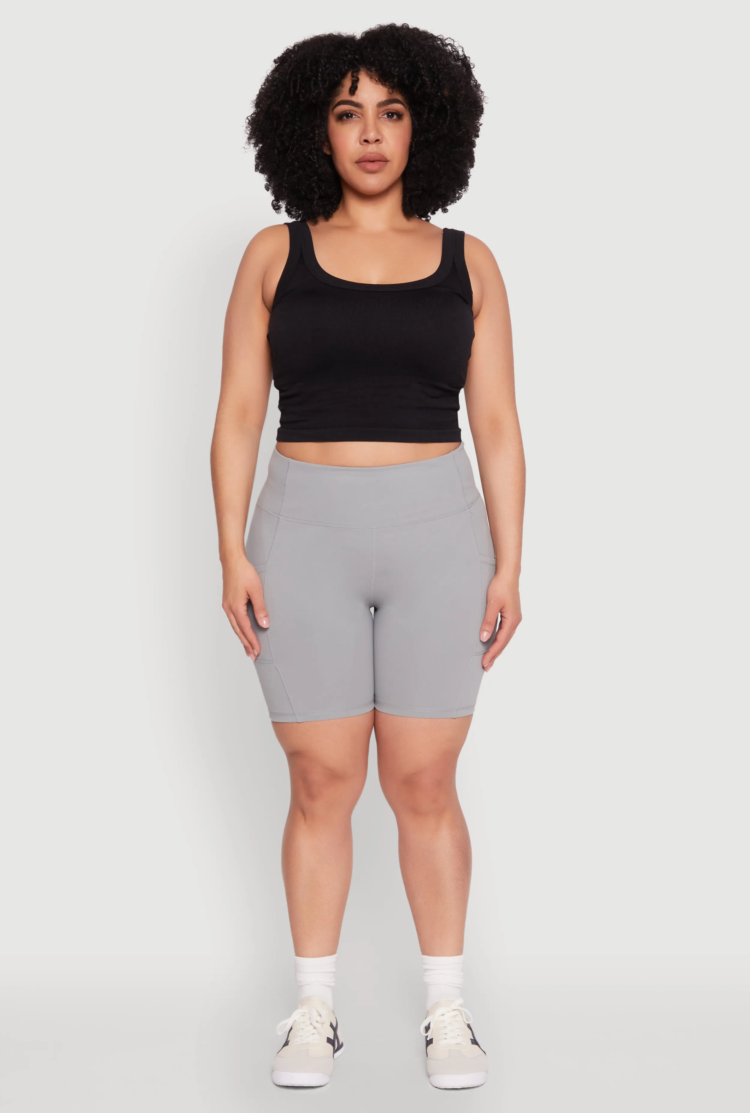 Plus Size Cell Phone Pocket Bike Shorts sold by Rainbow product image thumbnail 2