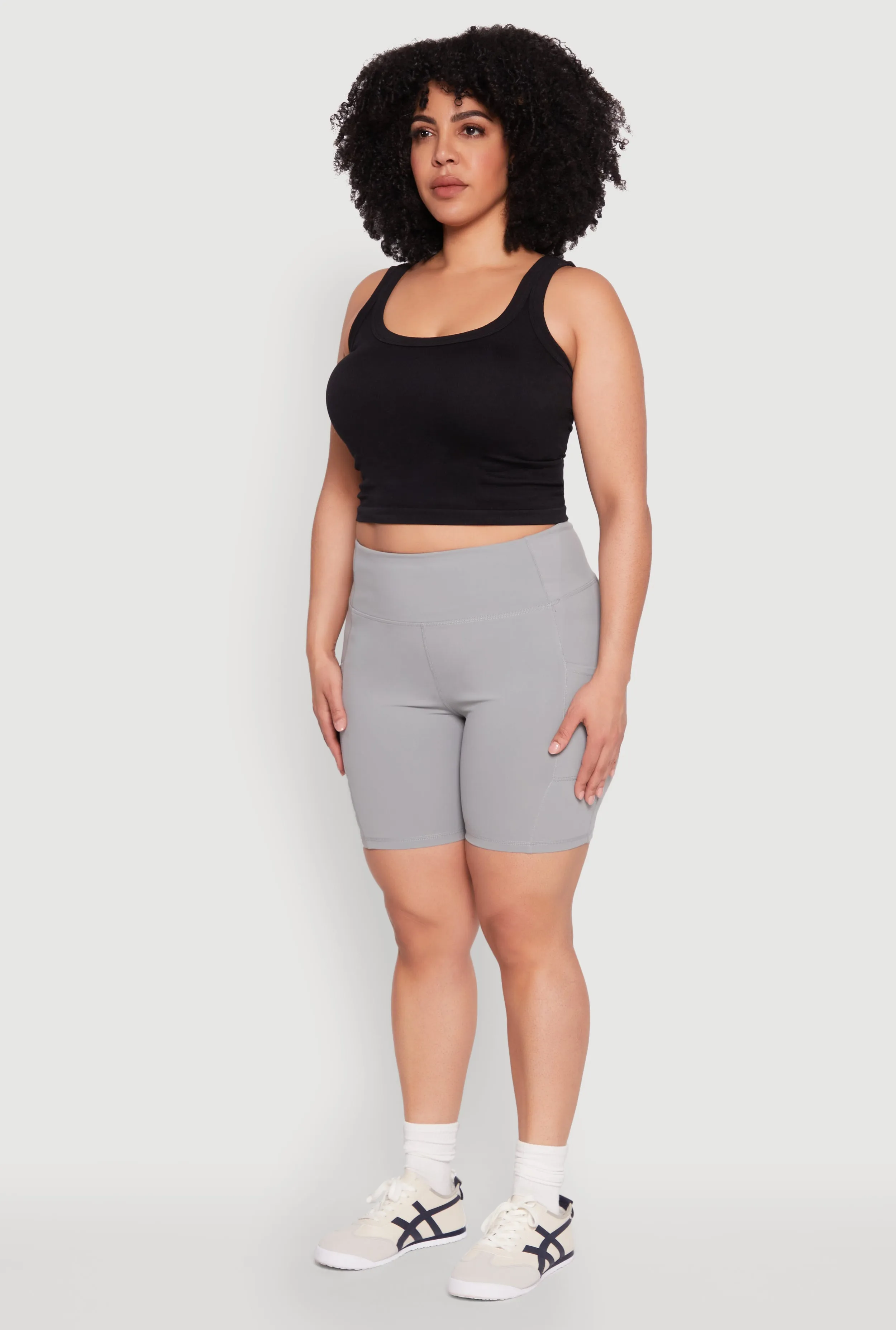 Plus Size Cell Phone Pocket Bike Shorts sold by Rainbow product image thumbnail 3