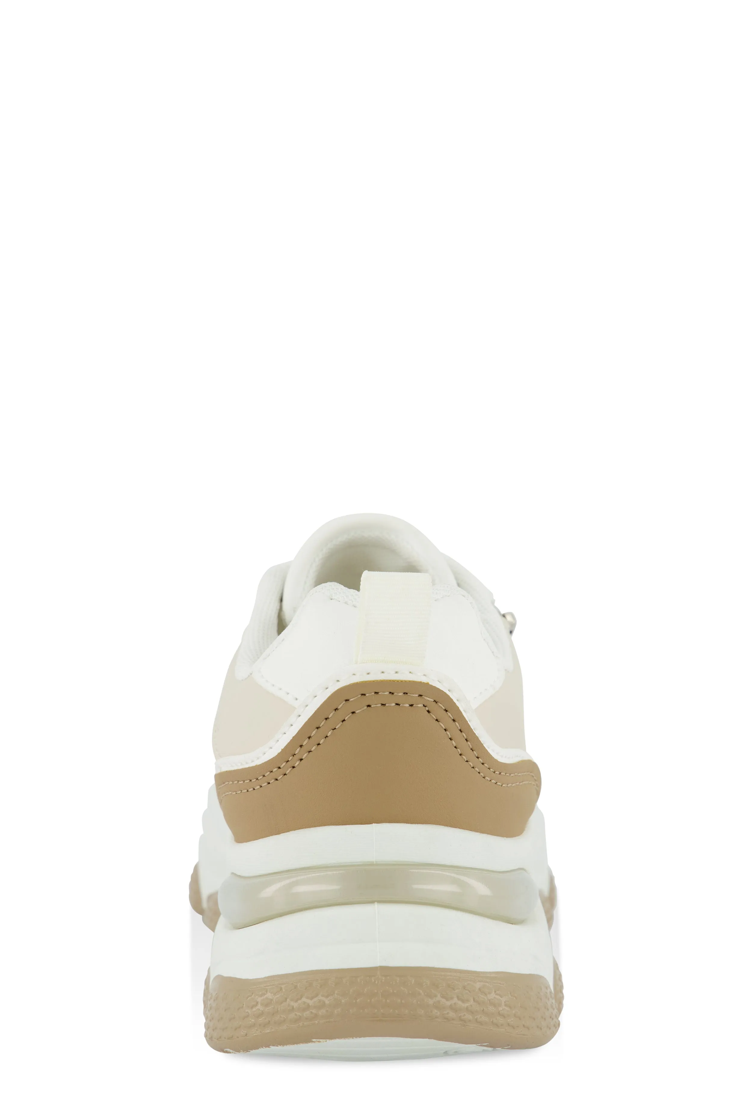 Zipper Detail Chunky Sole Lace Up Sneakers sold by Rainbow product image thumbnail 3