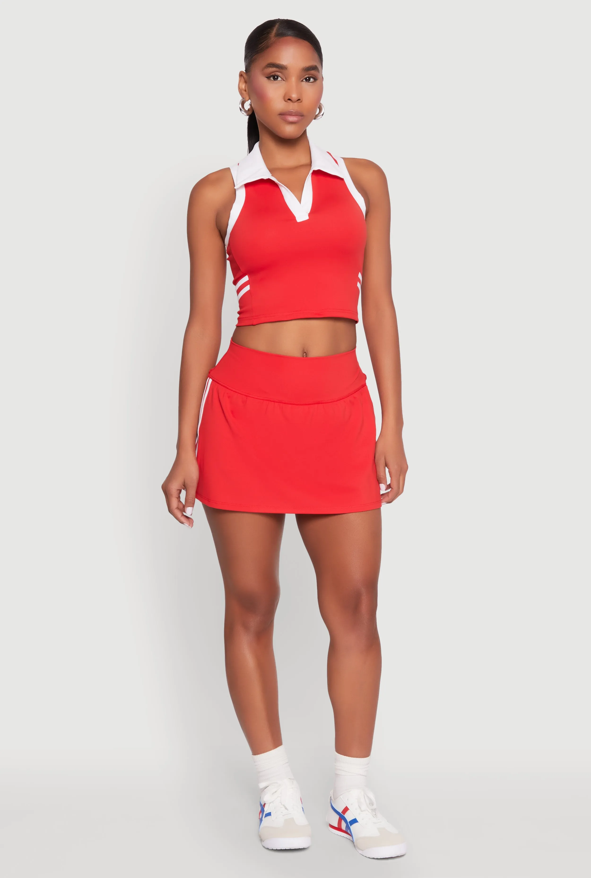 Varsity Stripe Detail Skort sold by Rainbow product image thumbnail 2