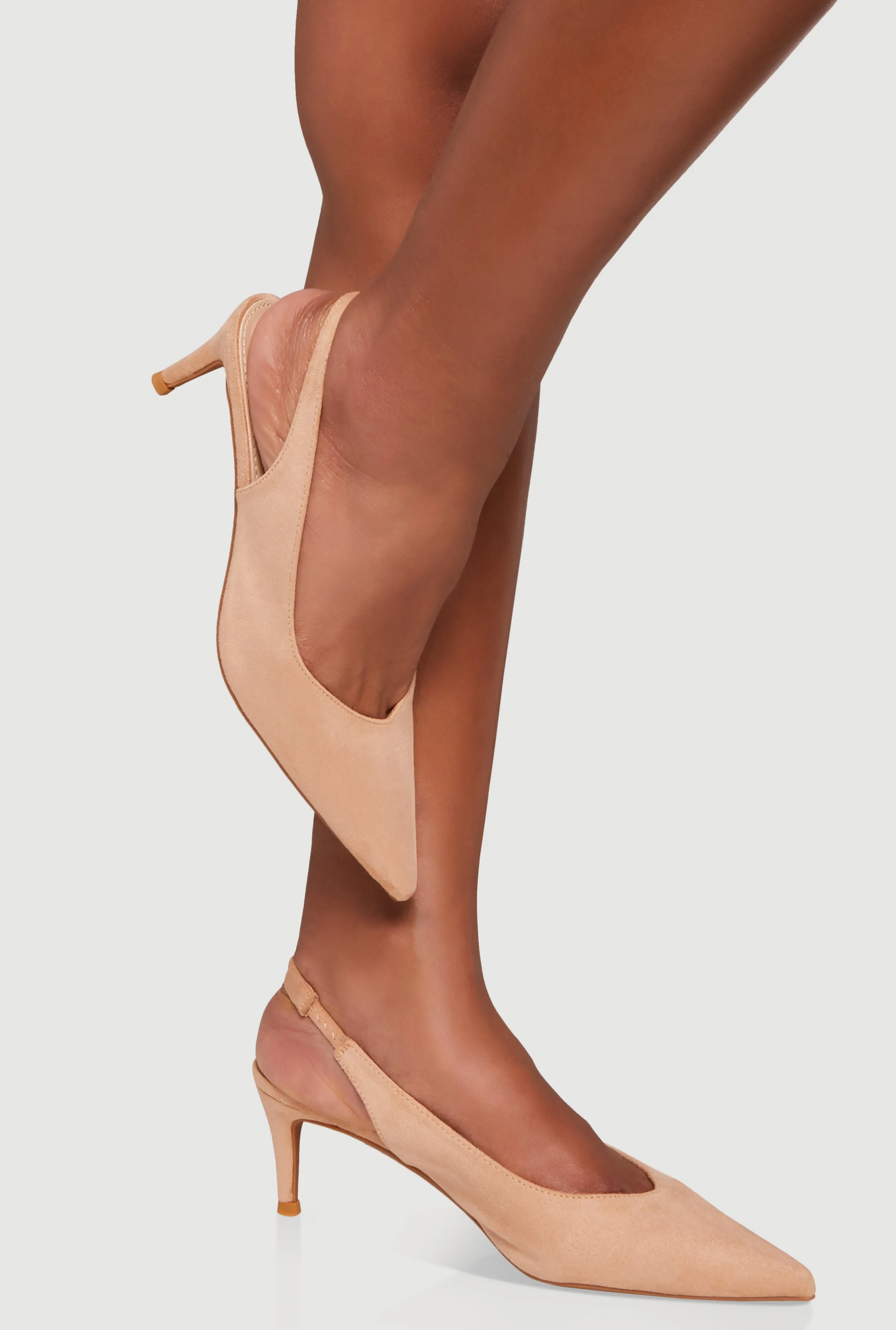 Slingback Pointed Toe Mid Heels sold by Rainbow