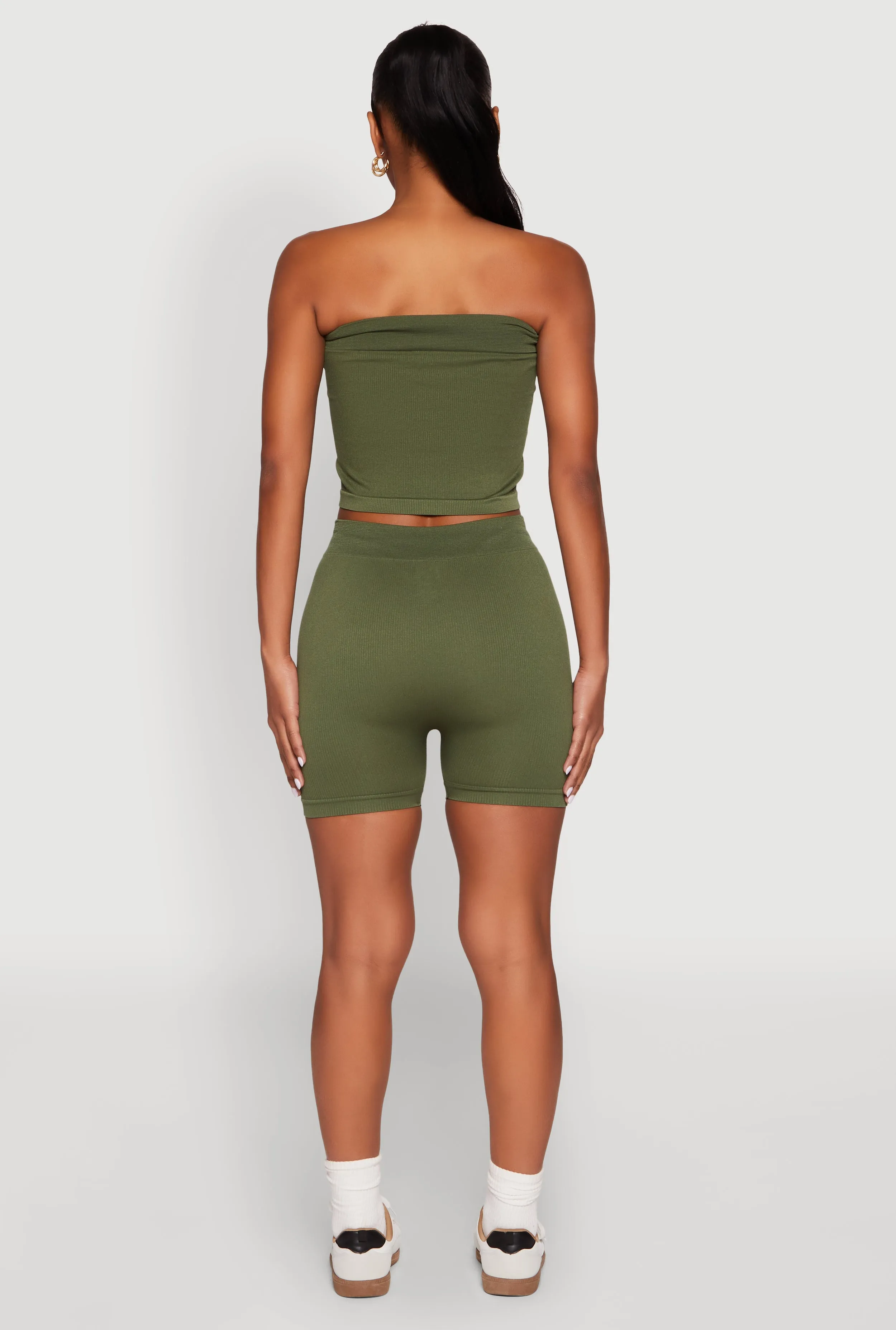 Compression Rib Seamless Tube Top and Shorts sold by Rainbow product image thumbnail 5