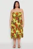 Plus Size Floral Print Smocked Tiered Midi Dress sold by Rainbow